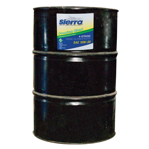 10W-30 Sierra 18-9420-7 FC-W 4-Stroke Marine Outboard Oil - 55 Gallon