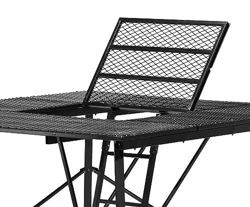 65" L x 65" W x 5' H Muddy Ground Blind Platform - Durable Powder-Coated Steel Outdoor Hunting Trap Door Universal Platform, Ground Blind Not Included