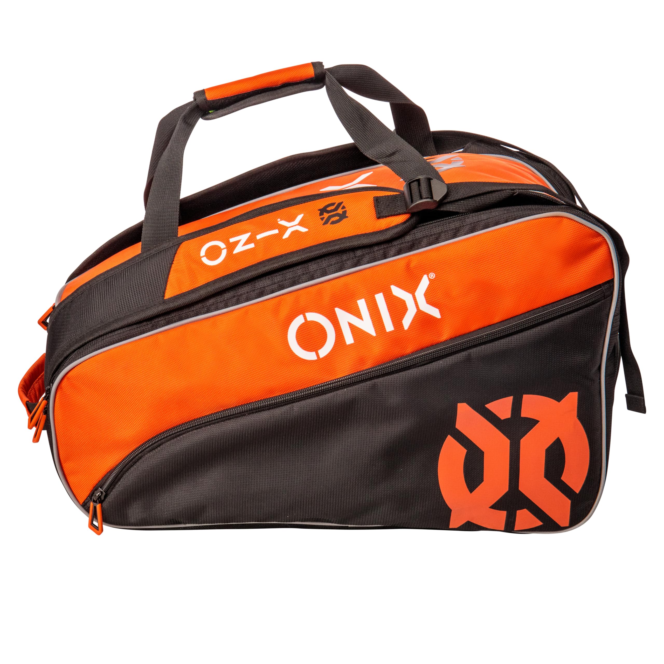 ONIX Pro Team Pickleball Long-Lasting Durability Hook and Loop Closure Easy to Carry Straps with Pockets Paddle Bag — Orange/Black