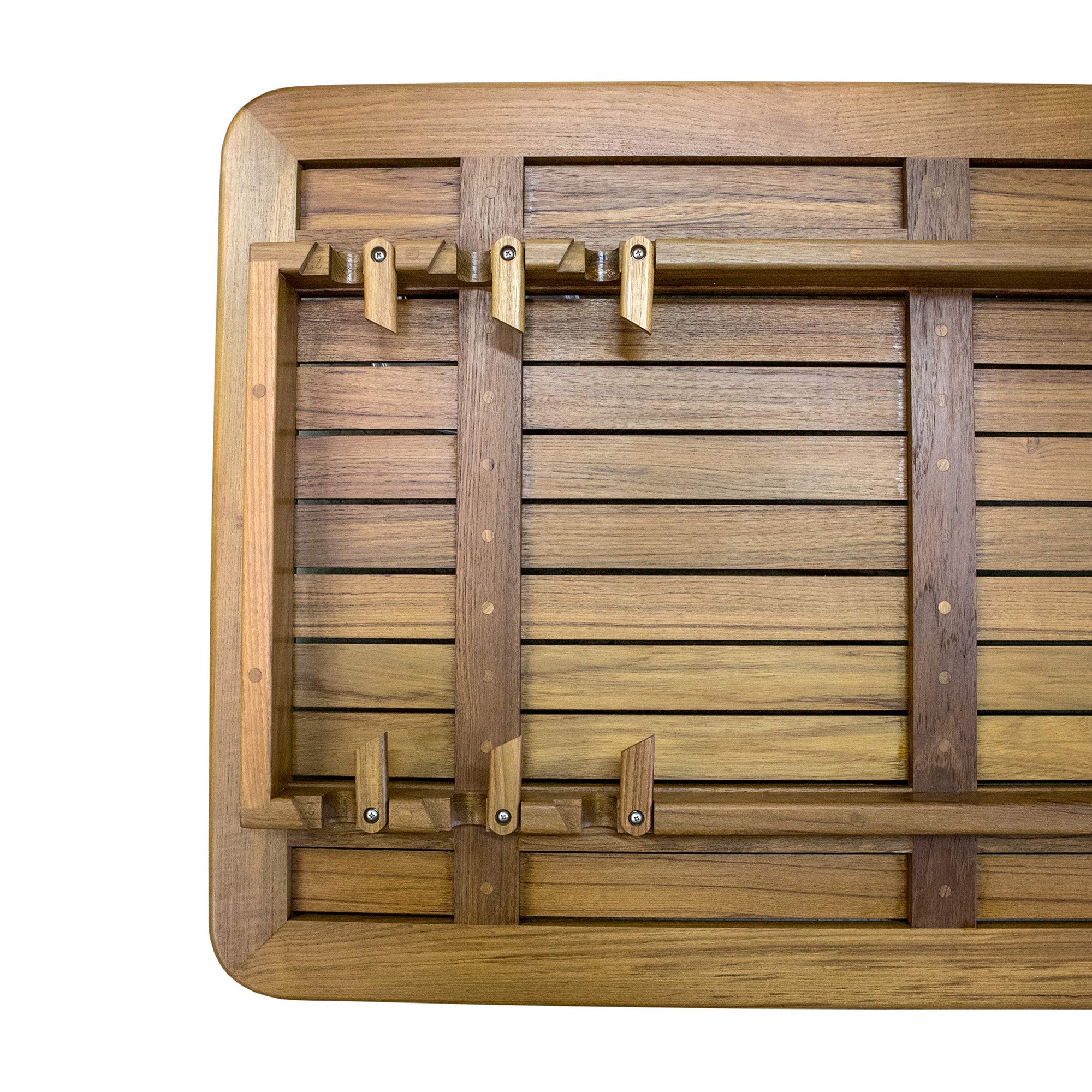 Adjustable Whitecap 60029 Slat-Top Teak Table - Large
