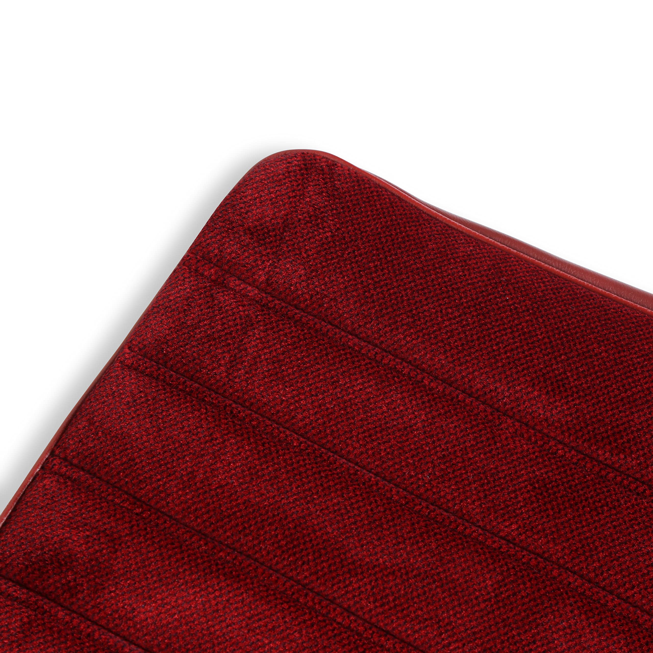 Brothers Holley Trucks 05-296 Seat Upholstery Full Pleat Cloth/Vinyl - Maroon/Burgundy