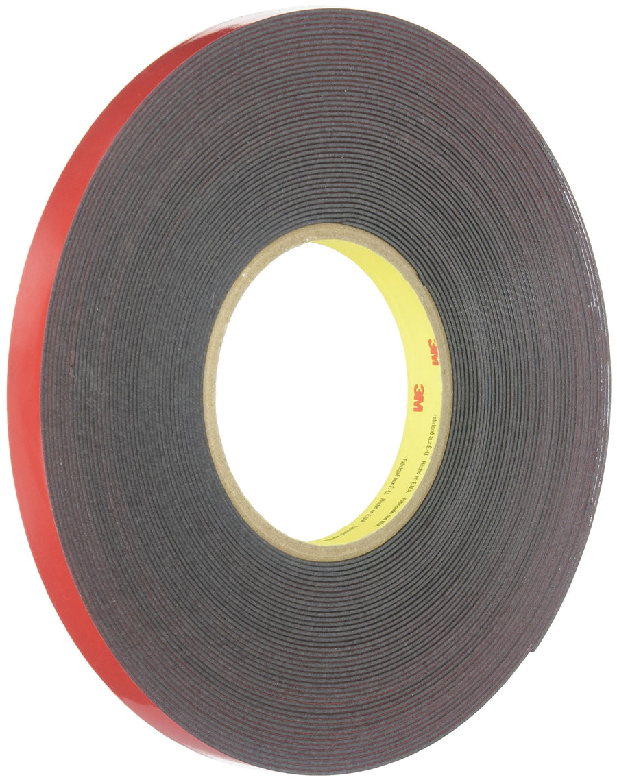 3M™ Automotive Acrylic Plus 6382 Attachment Tape, Black, 1/2" x 20 yds.