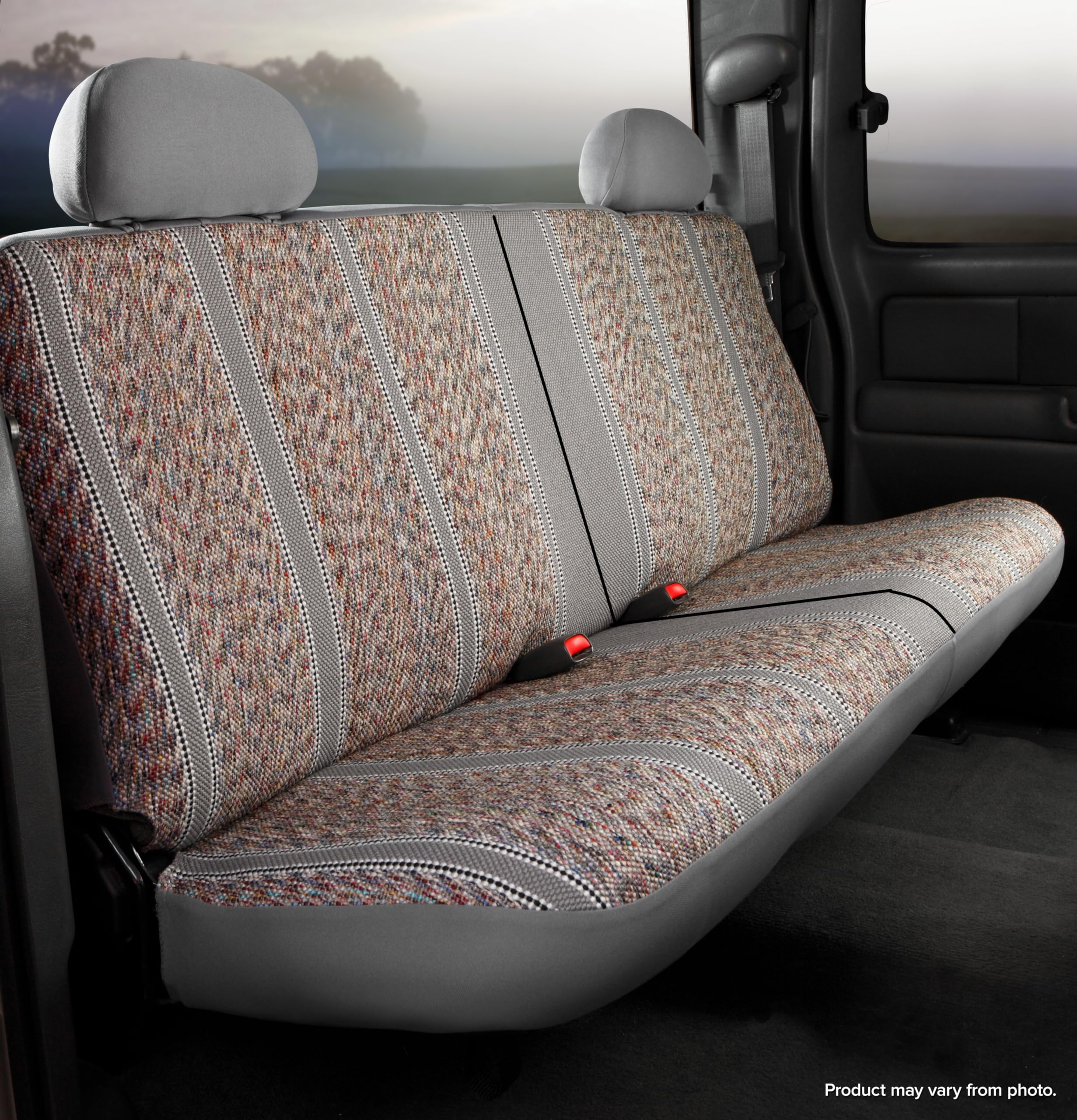 Fia Gray TR45-13 Custom Fit Rear Seat Cover Split Seat 50/50 - Saddle Blanket, (Gray)