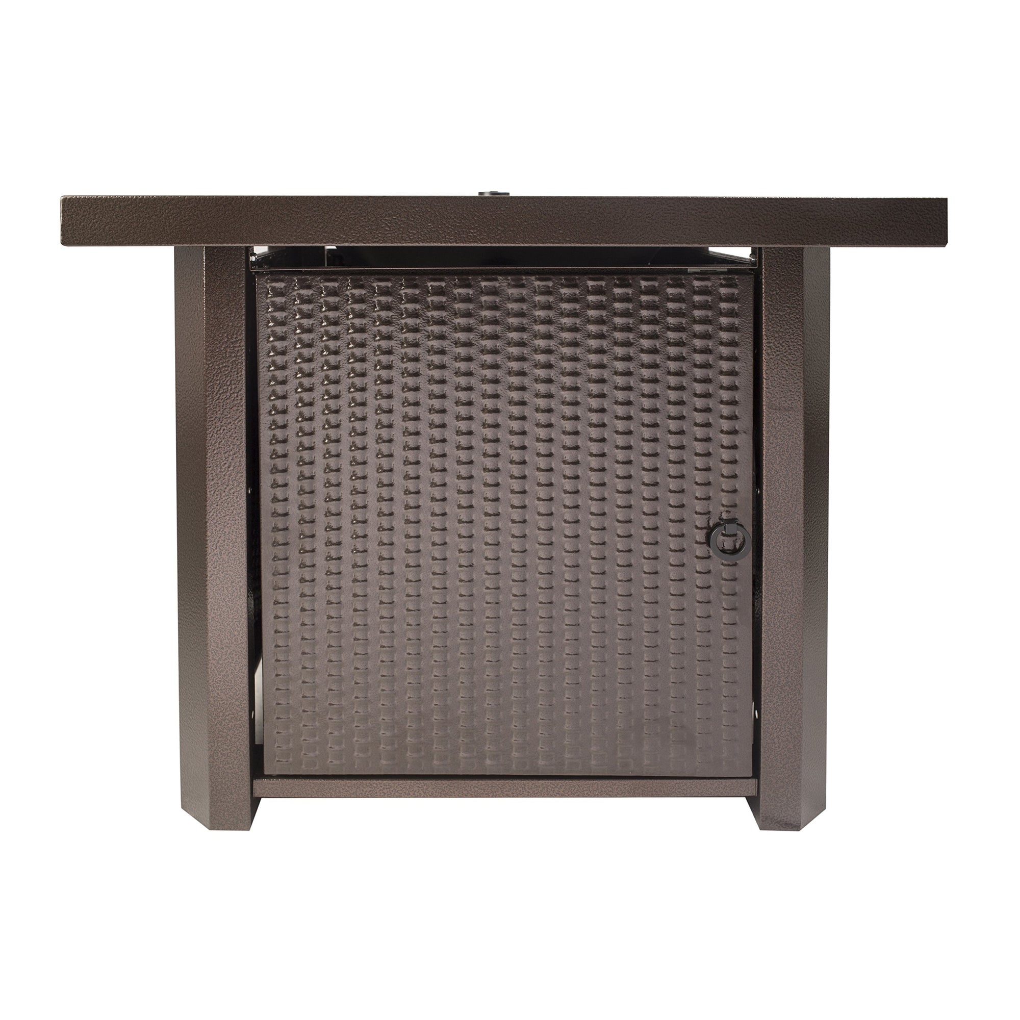 Wilmington Table Gas Fire Pit, Pleasant Hearth OFG321S Hammered Bronze