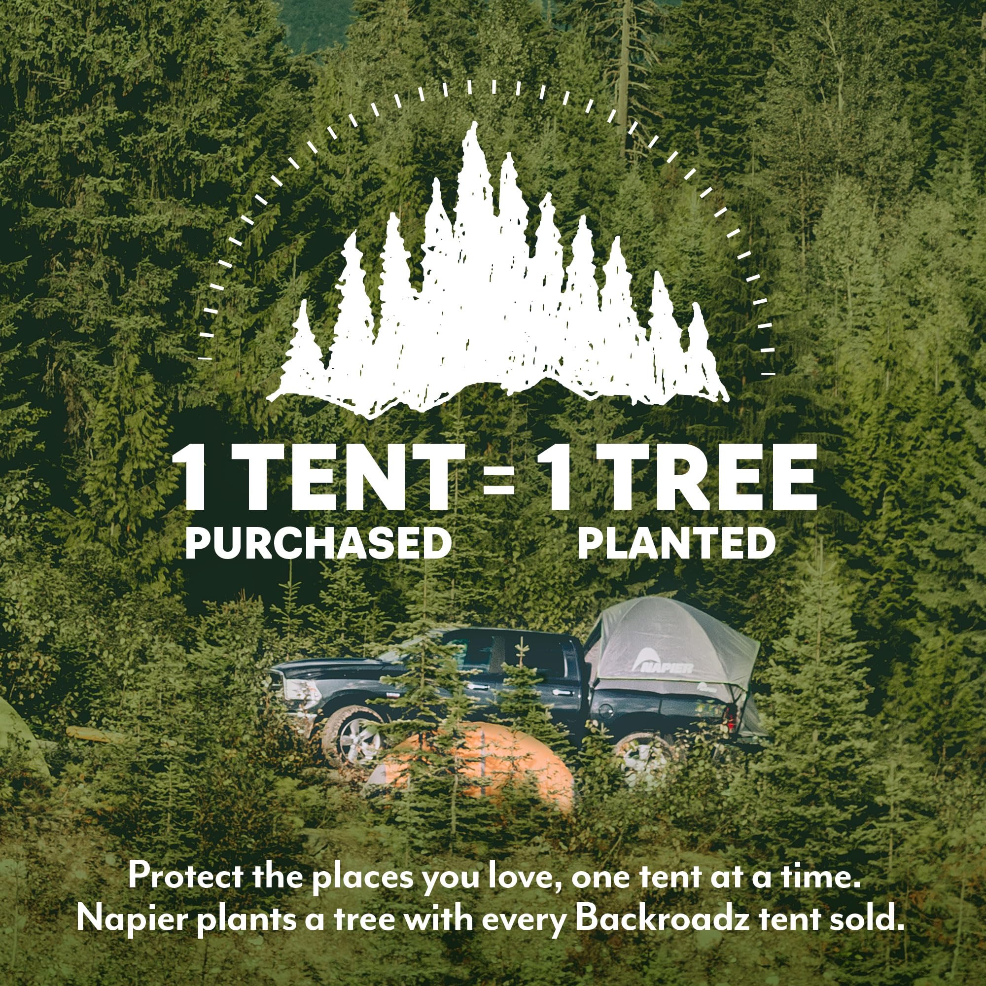 Backroadz Napier Truck Tent | Pickup Truck Bed Camping Tent | Rainfly for Water Protection | Sturdy and Spacious 2-Person Tent | Easy 10-Minute Setup