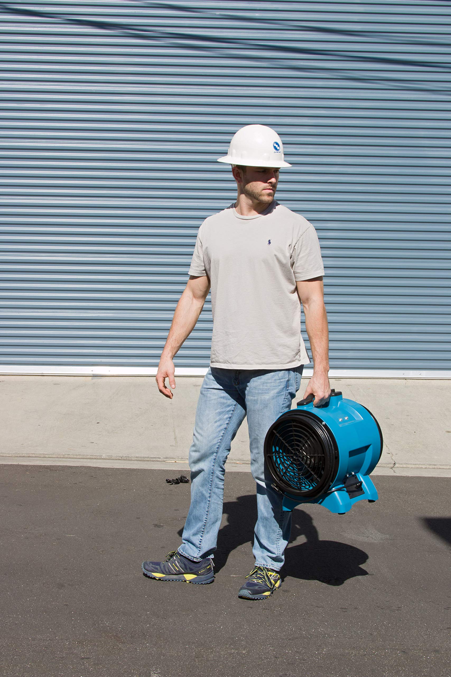 XPOWER 8" Diameter X-8 Industrial Confined Space Ventilation Fan – for Man Holes, Valve Volt