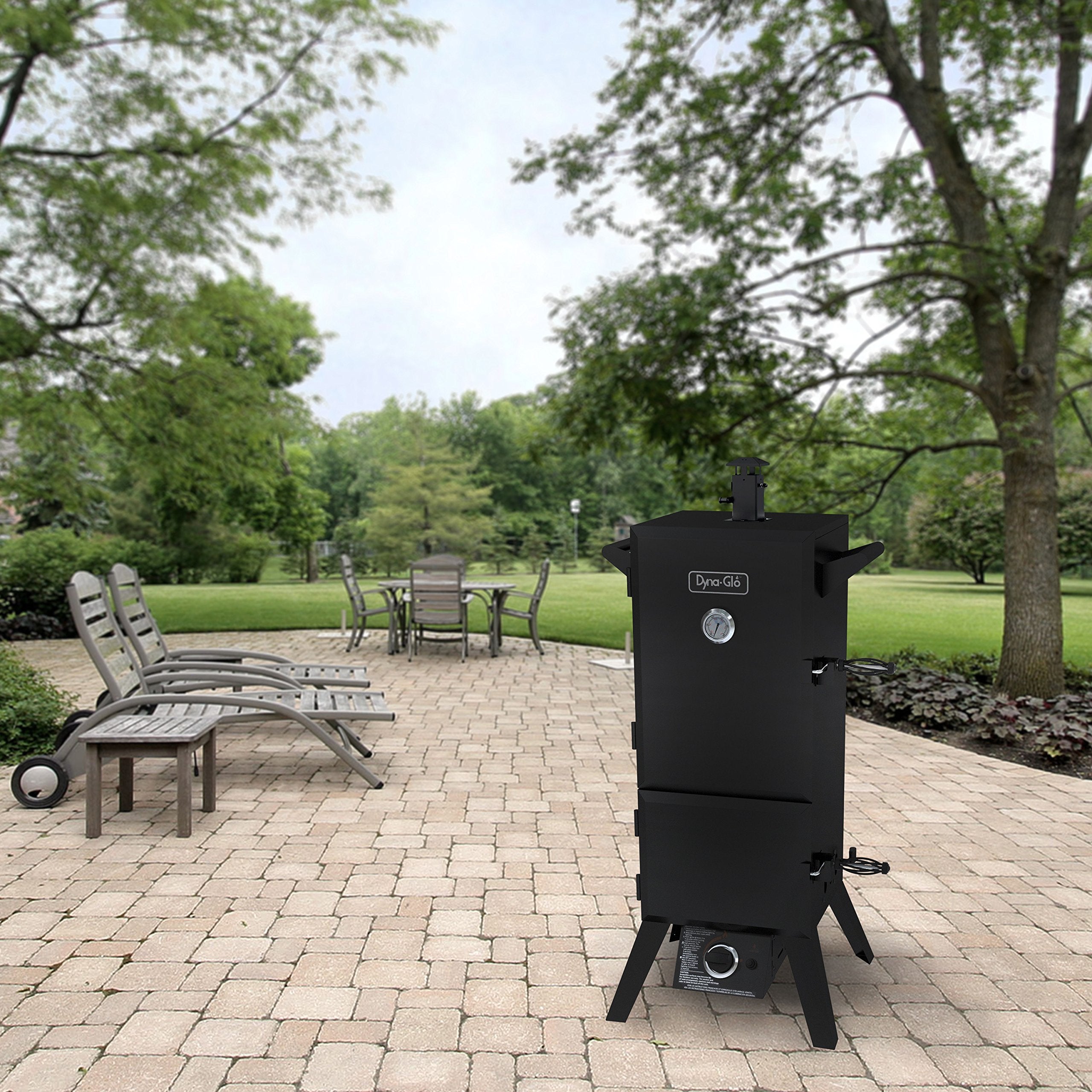 Dyna-Glo 36" Vertical LP Gas Smoker DGY784BDP, Black powder coat