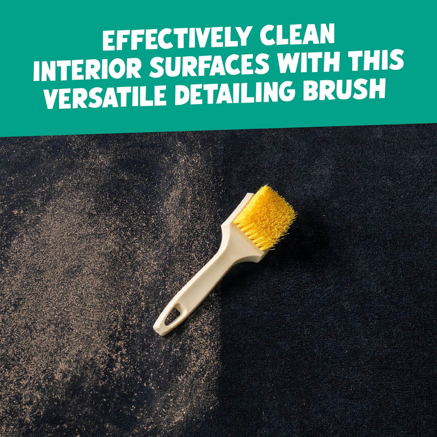 Induro 7 Chemical Guys Heavy Duty Interior Carpet & Upholstery Detailing Brush – Durable Bristles, Car Carpet Brush for Deep Cleaning Fabric, Mats & Seats, Ergonomic Grip for Comfort and Control