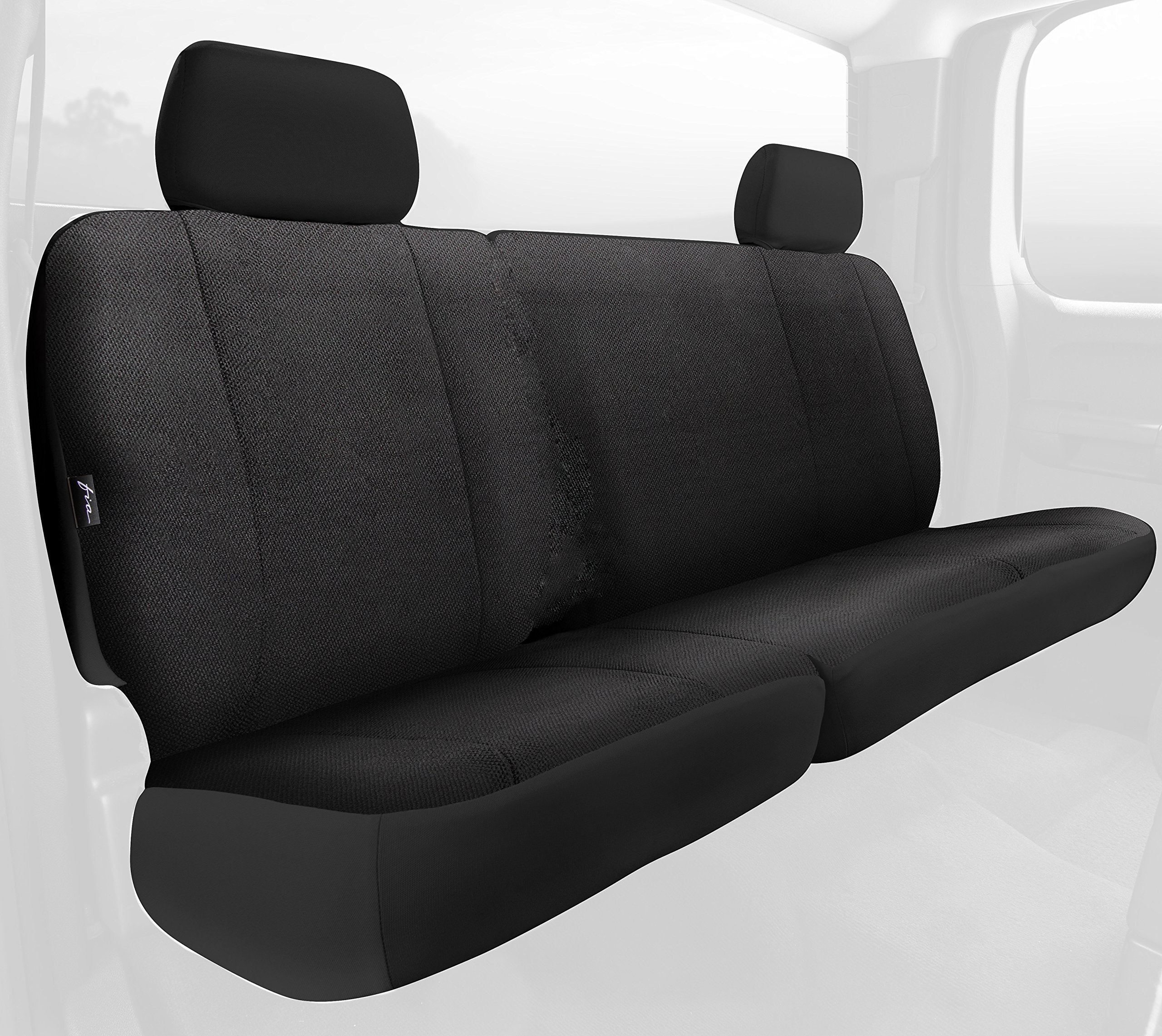 Fia TRS40 Solid Wrangler TRS42-20 Black Seat Cover (Rear Split Cushion 60/40/Saddle Blanket)
