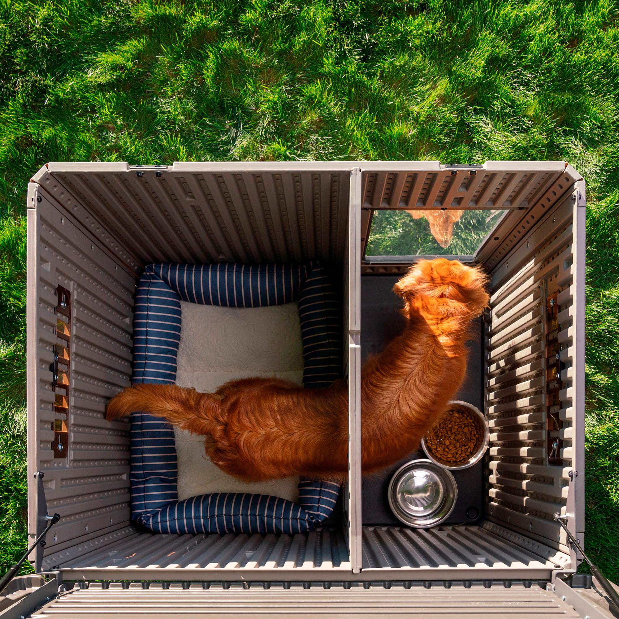 Deluxe Lifetime Dog House, Weather Protected with Adjustable Vents, Ideal Shelter for Medium to Large Dogs