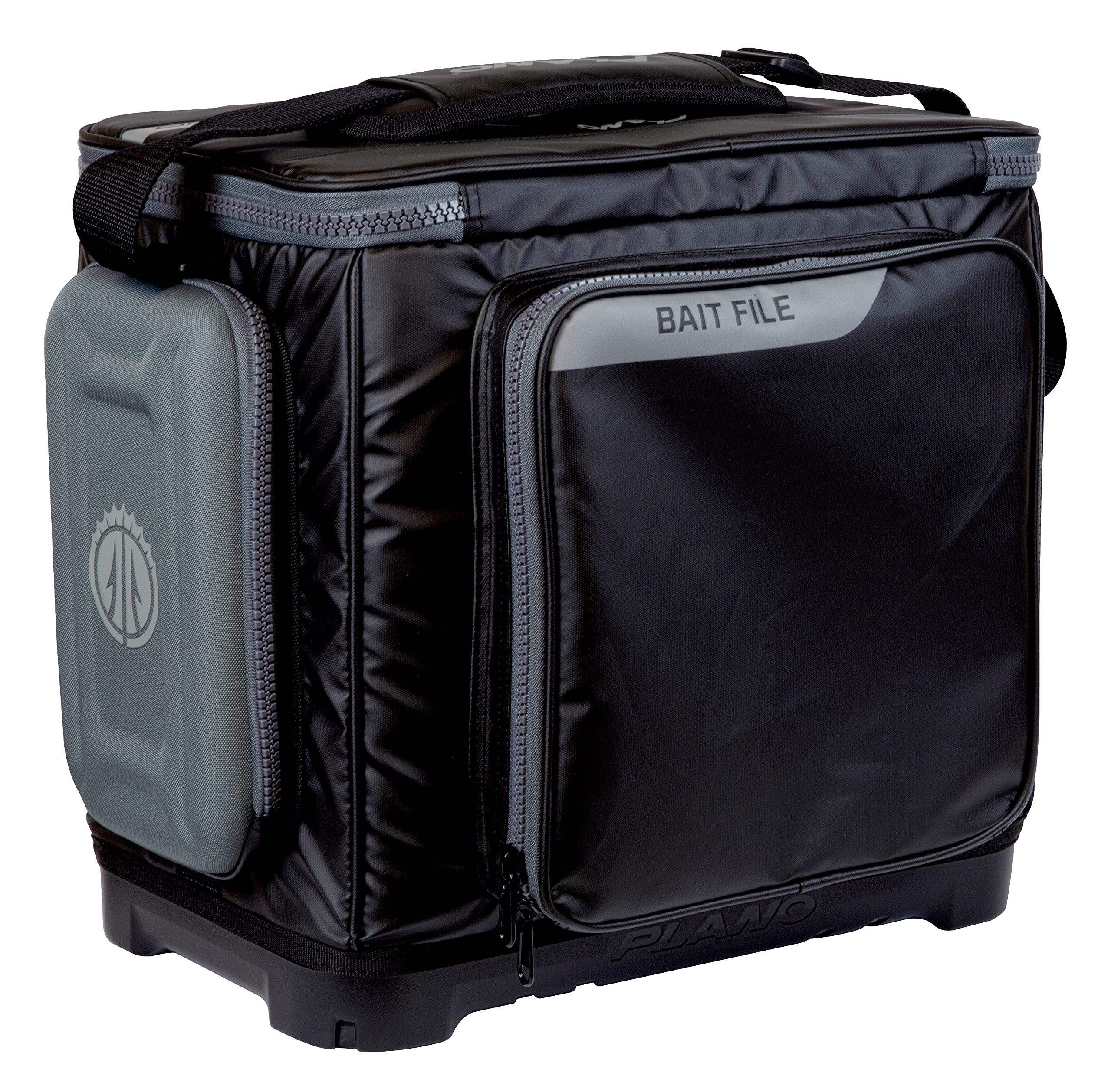 Plano 3700 KVD Signature Series Tackle Bag, Black with Red Accents, Water-Resistant TPE Coated Fabric, Premium Customizable Fishing Storage, Soft Tackle Bag