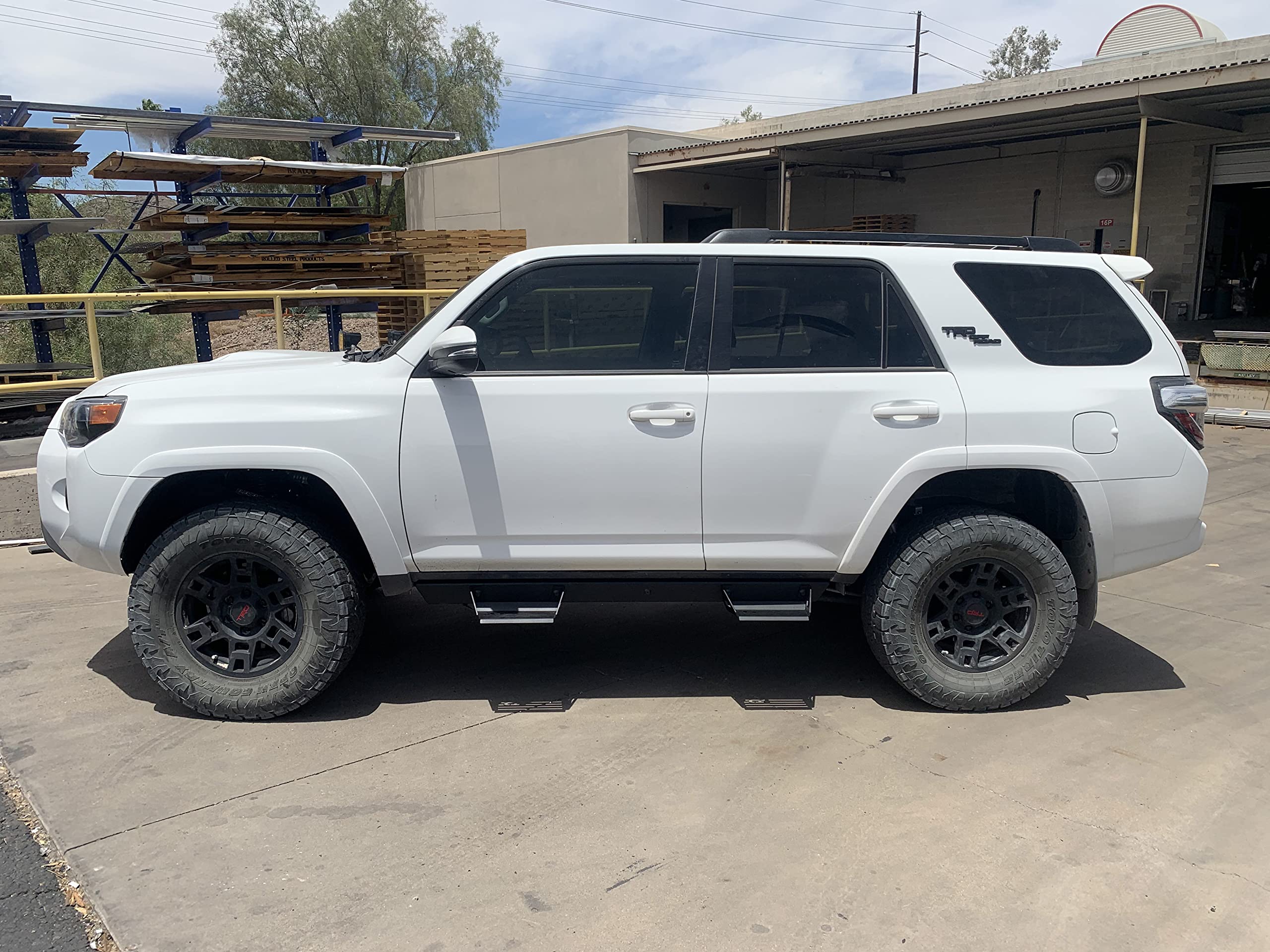 ICI Aluminum Side Steps Alumilite Compatible with Toyota 4runner 2010-2023: Step Rails