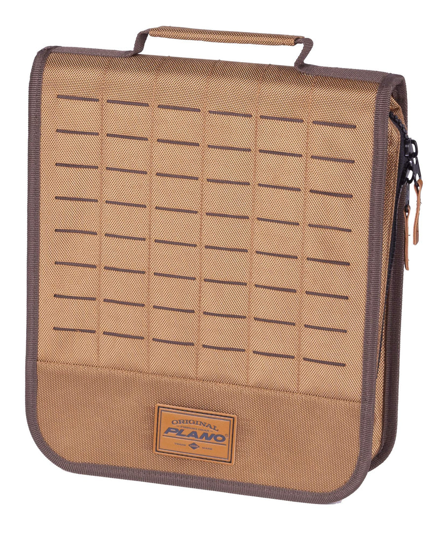 Plano Blade Bag Guide Series, Brown 1680 Denier Fabric, Includes 8 Removable Zip-Seal Organizer Bags, Water-Resistant Soft Storage for Spinner Baits and Blades