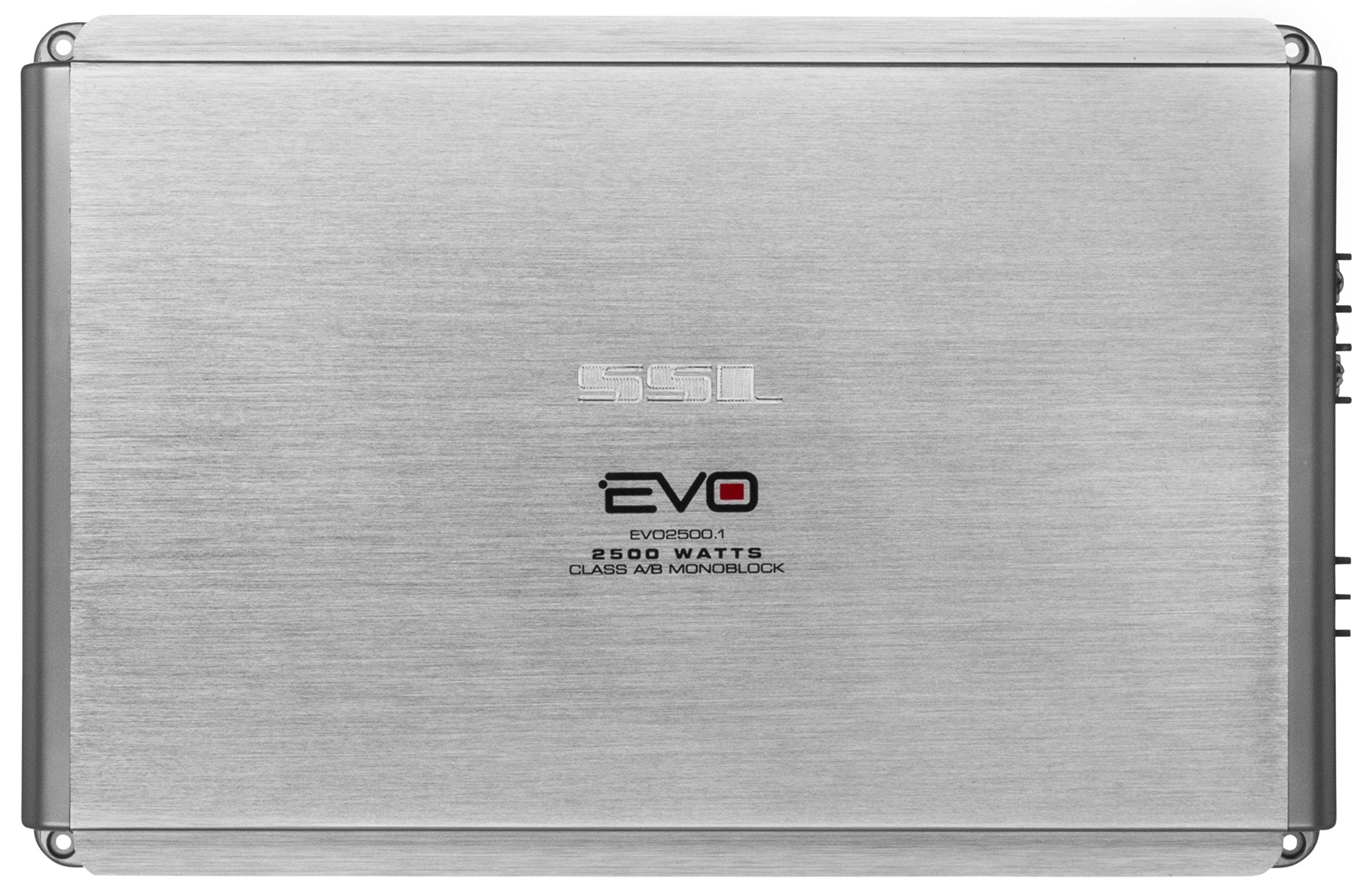 EVO2500.1 Sound Storm Laboratories Monoblock Class A/B Car Audio Amplifier - 2500 High Output, 2-8 Ohm Stable, High/Low Level Inputs, Low Pass Crossover, Hook Up To Subwoofer For Bass