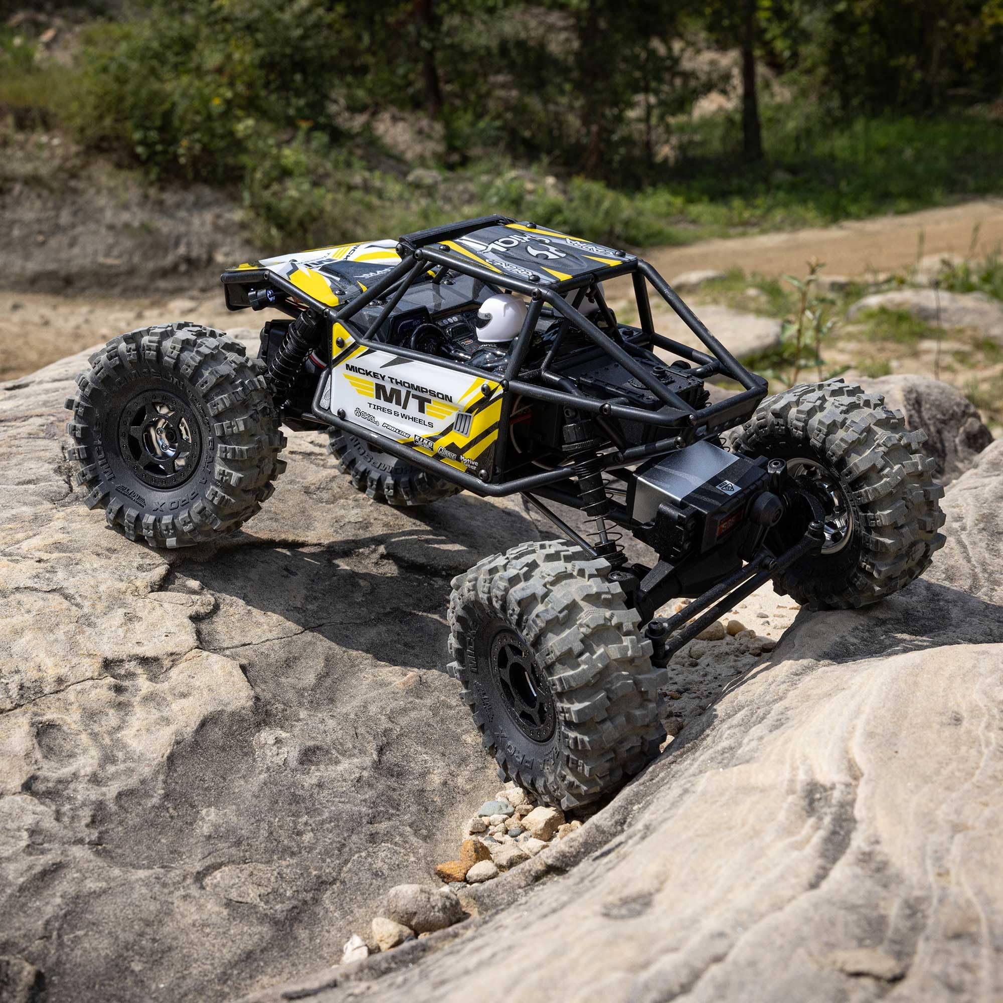 Axial RC Truck 4WS UTB18 Capra 1/18th 4x4 RTR (Comes with Everything Needed to Run), Yellow, AXI-1750T2