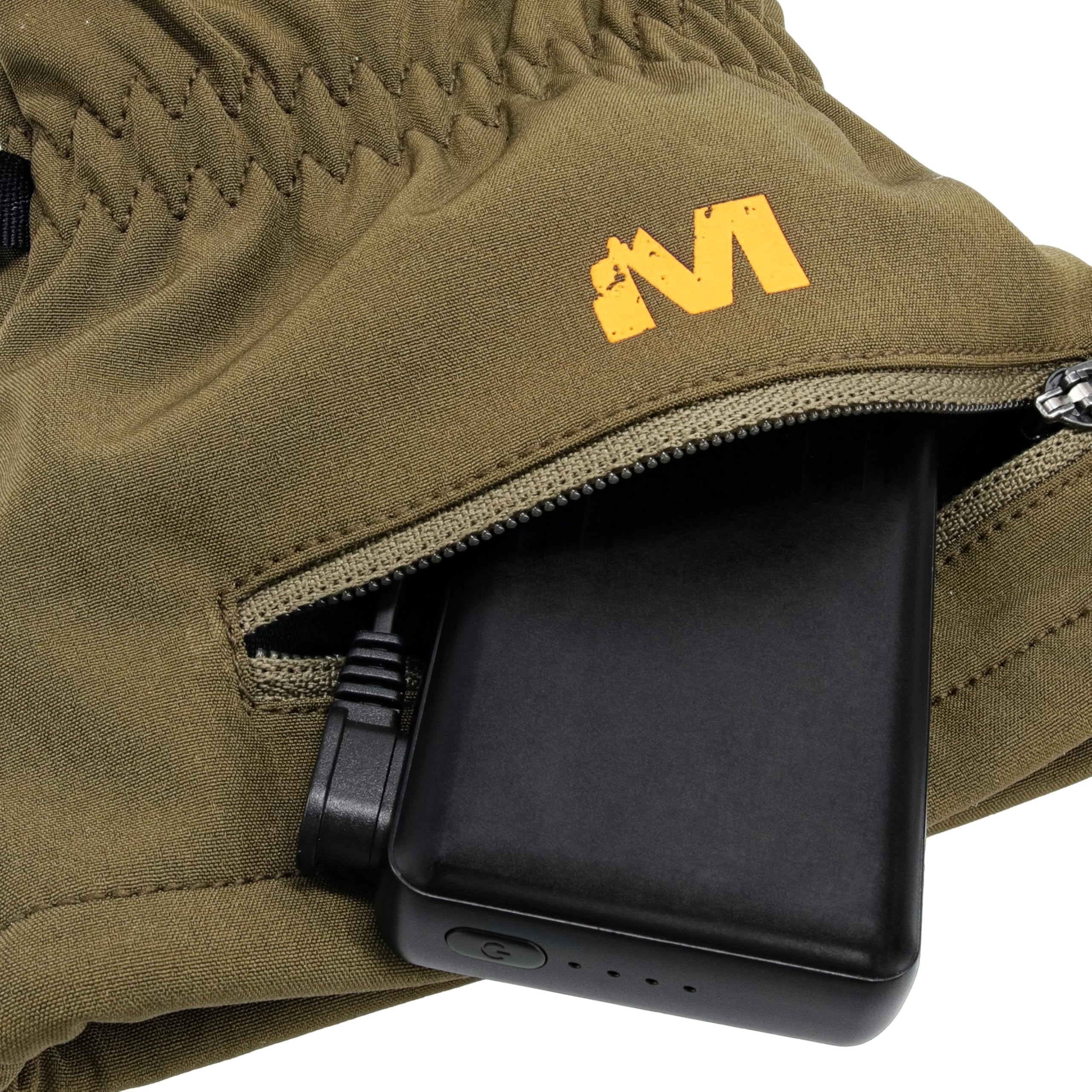 Muddy Outdoors Nucleus Men's Heated Softshell Gloves Brown Clay Large