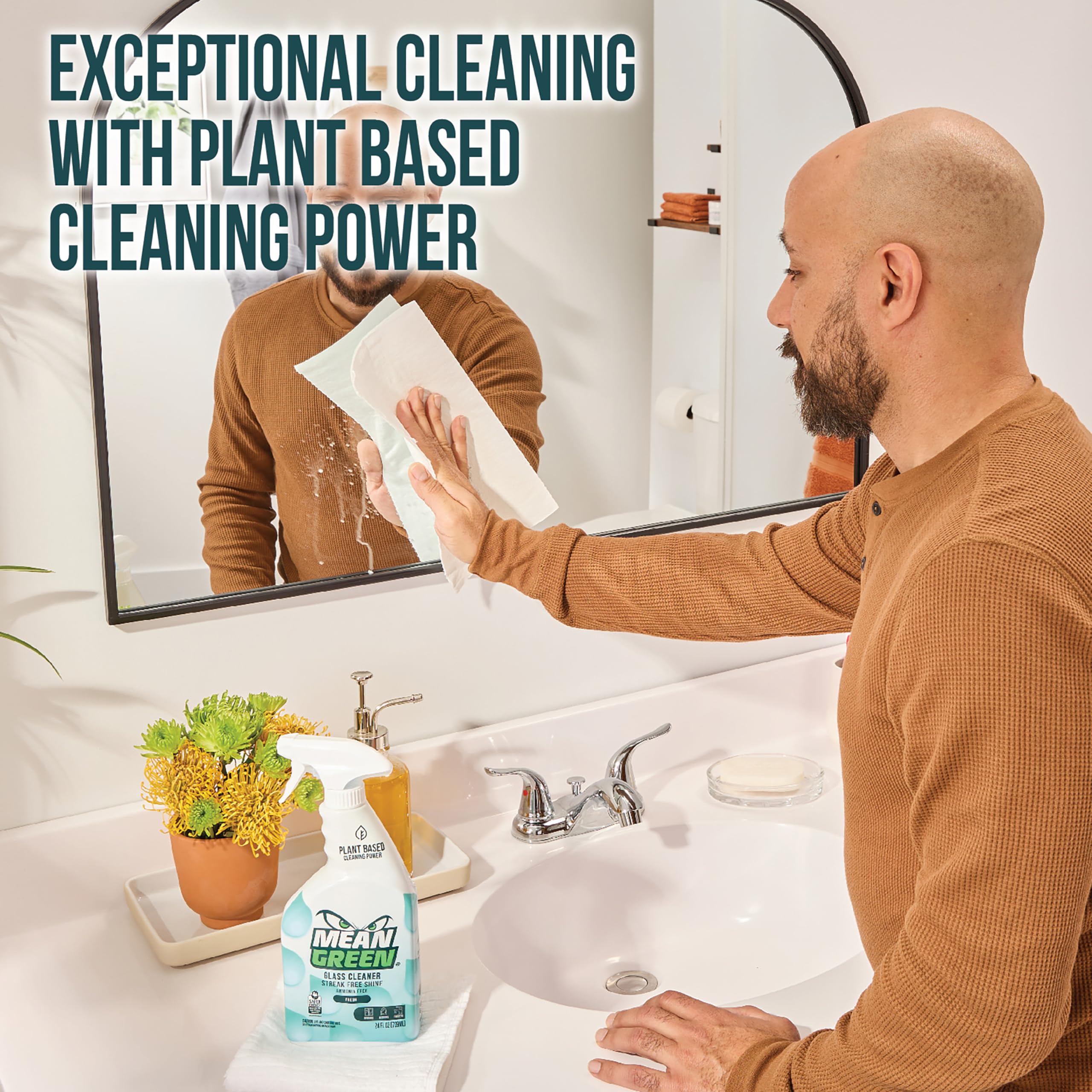 Mean Green Ready-to-Use Non-Concentrated Glass Cleaner, Fresh Scent, 24 Ounce