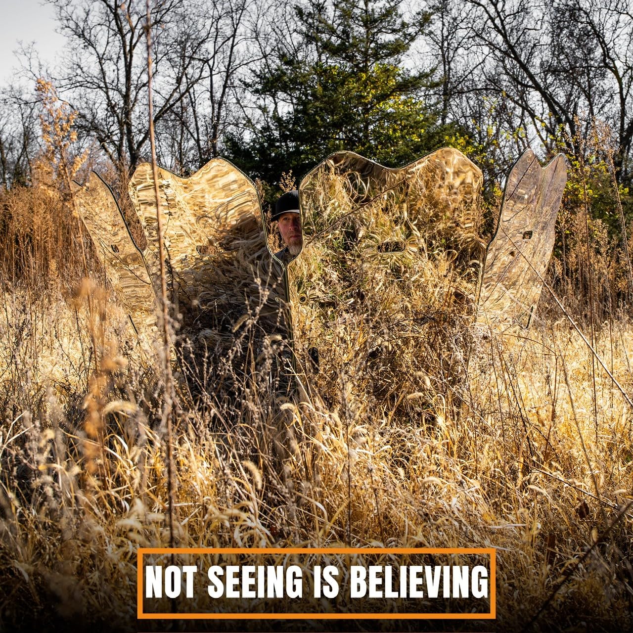 Summit Outdoors Predator GhostBlind Hunting Ground Blind 4-Panel Reflective Hunting Blind