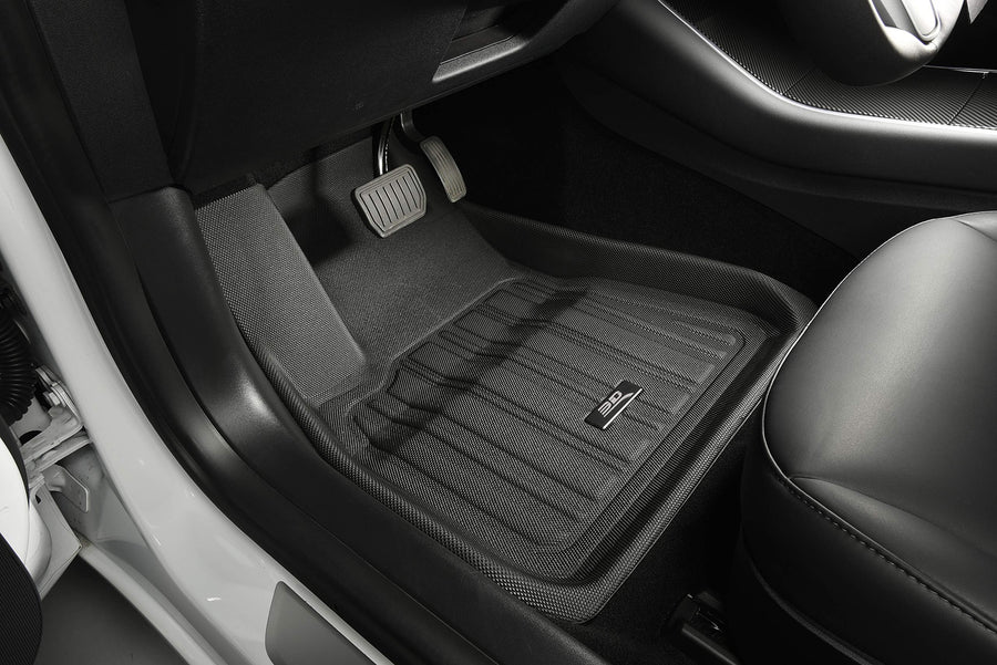 Custom Fit 3D MAXpider Elitect Floor Mat (Black) Compatible with Tesla Cybertruck 2024-2026 - R1 R2