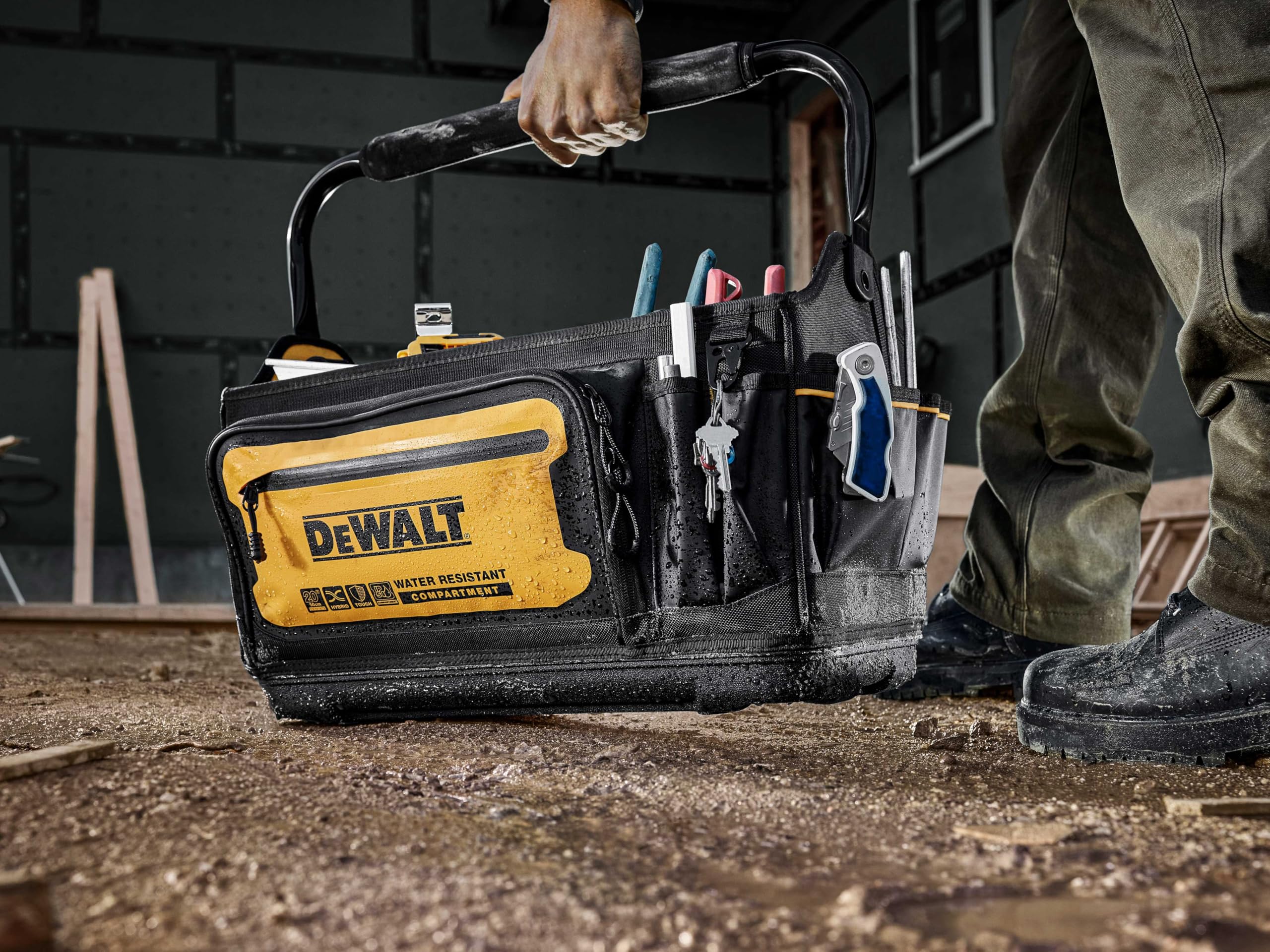 DEWALT Open Top Tool Tote, Tool Bag 20" x 10" (DWST560106)