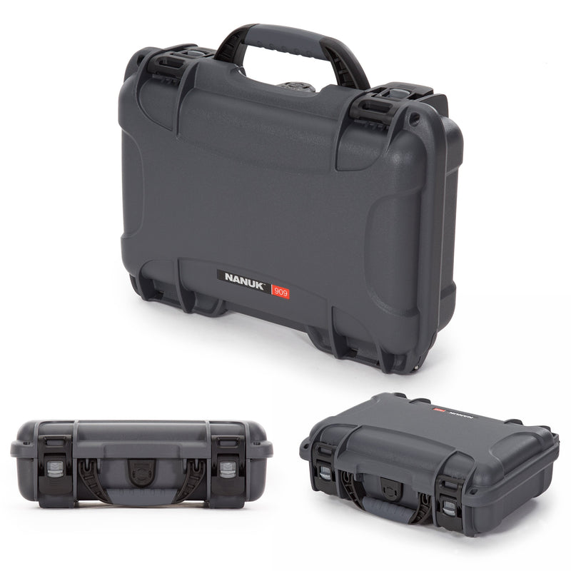 Waterproof Nanuk 909 Hard Case with Custom Insert for DJI Mini 3 and RC-N1 Remote - Graphite (909S-080GP-0A0-C0598)
