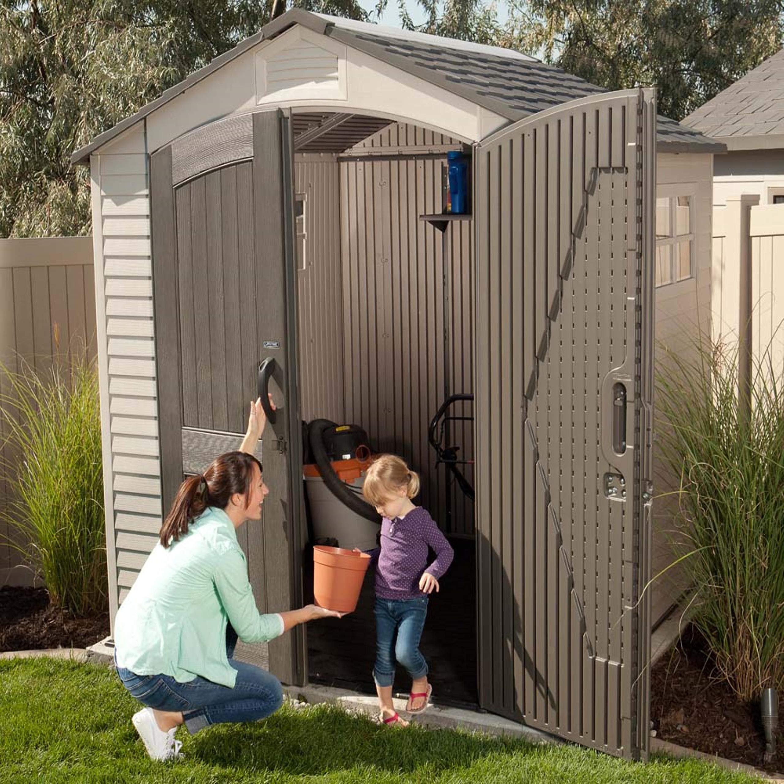 Outdoor Storage Shed 7' X 7' LIFETIME
