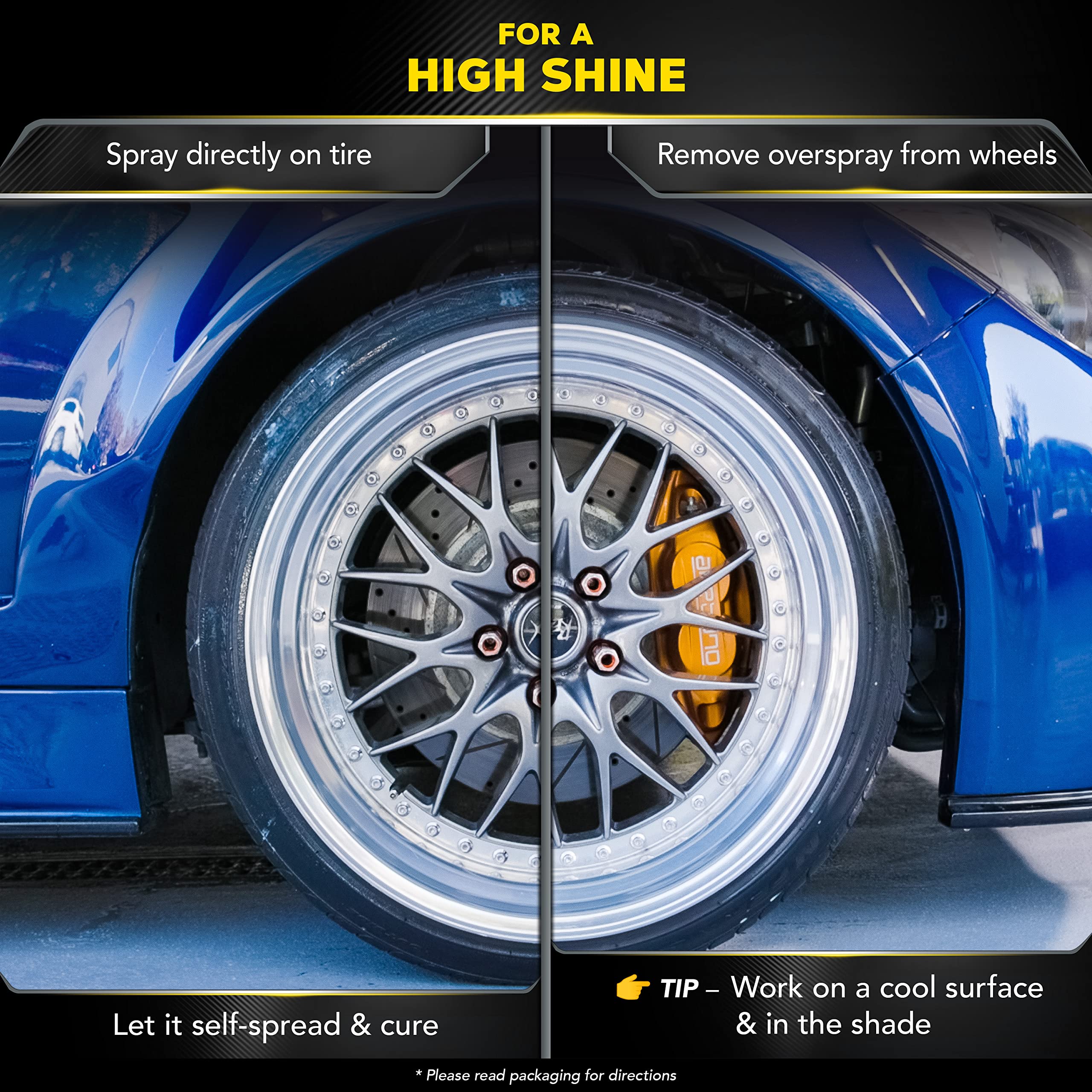 Hybrid Ceramic Tire Shine Meguiar's - Long-Lasting Shine That's Durable & Water-Resistant Hybrid Ceramic Technology - 16 Oz Spray
