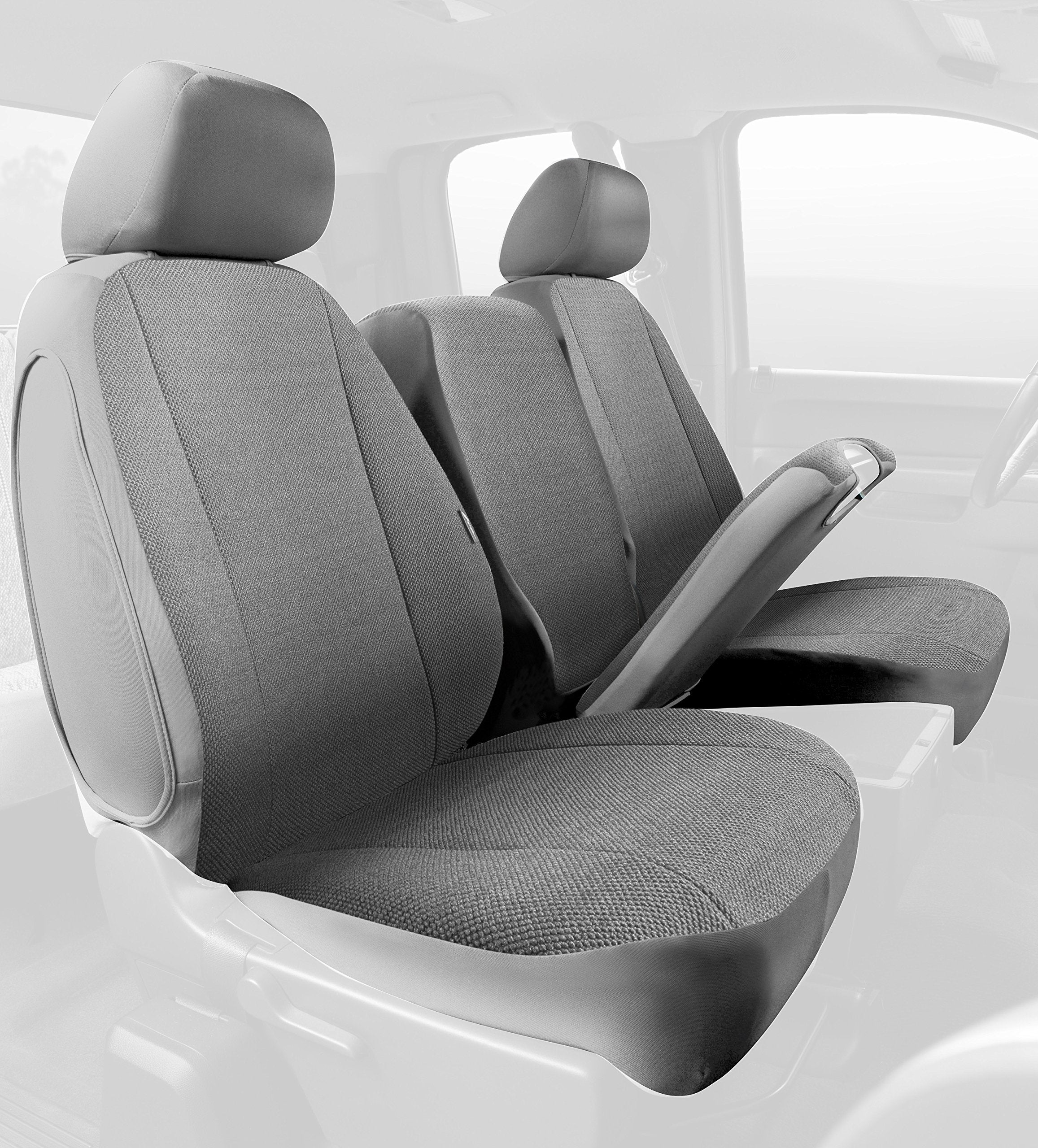 Fia TRS40 Solid Wrangler TRS47-30 Gray Seat Cover (Front Split Seat 40/20/40/Saddle Blanket)