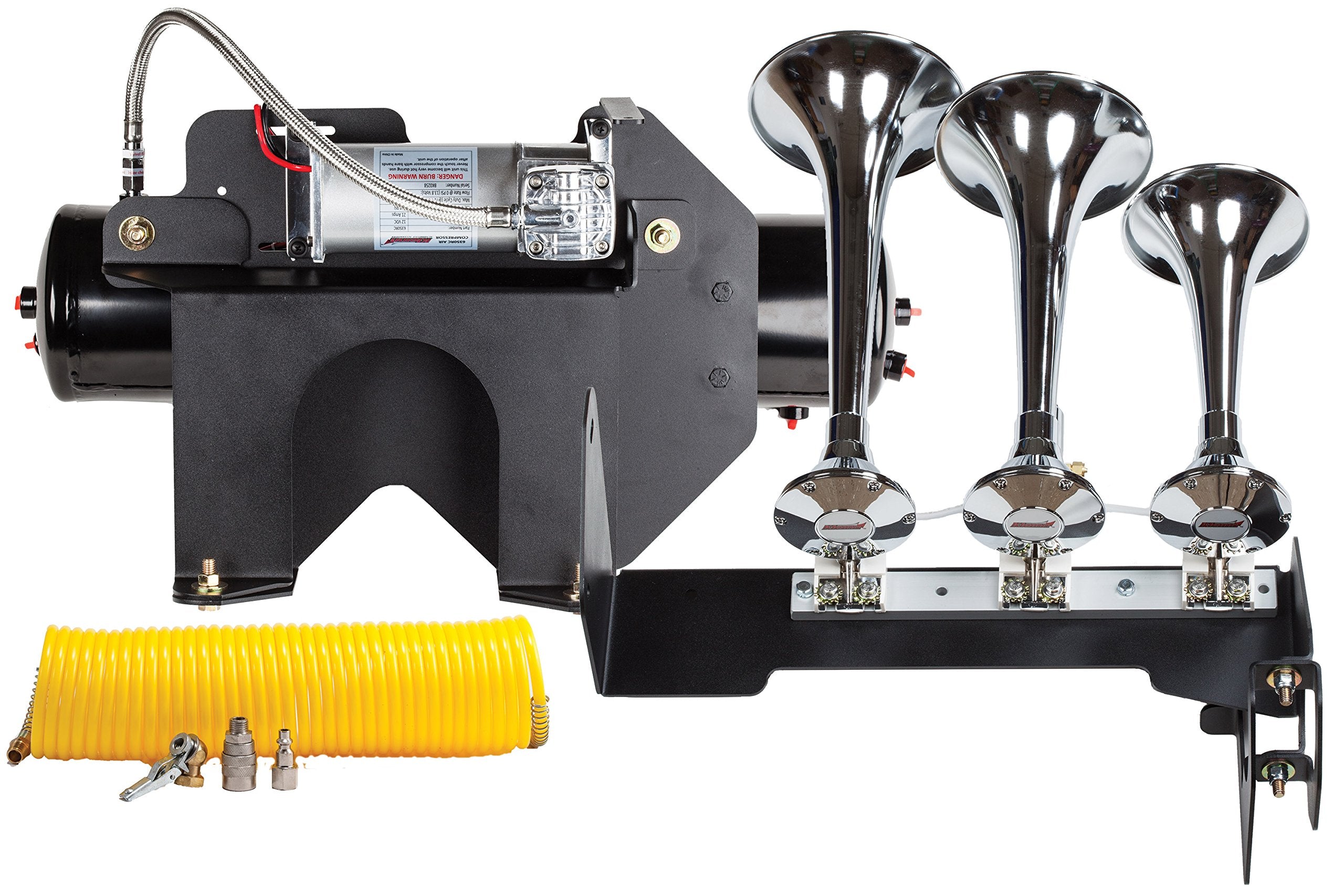 Kleinn HDKIT-630 Air Horns Bolt-On Train Horn/Onboard Air System for GM 2500HD/3500HD Diesel Trucks