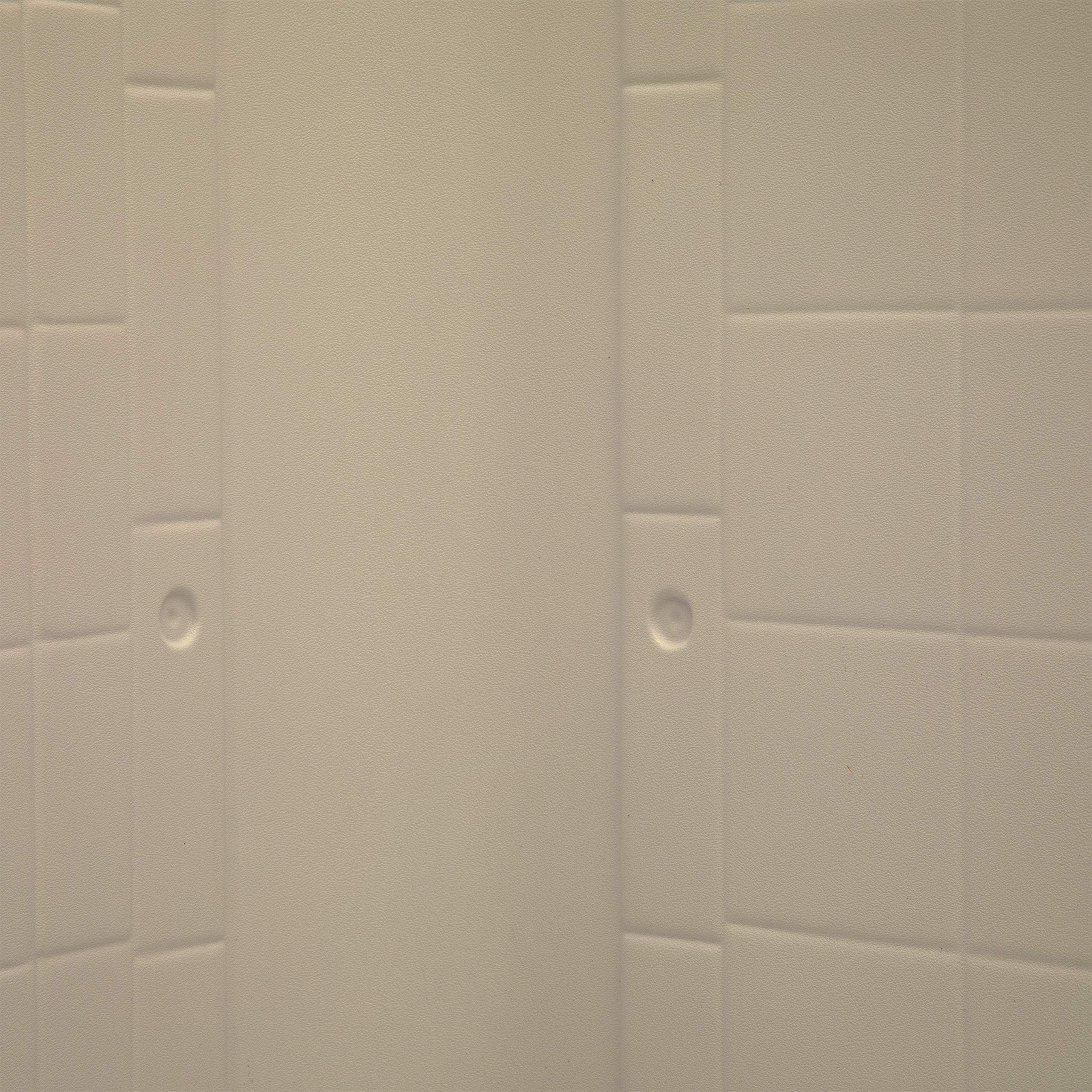 27” x 54” x 58" Almond Bathtub Wall Surround Lippert Replacement with Scratch-Resistant ABS Acrylic for RVs, Manufactured Homes, Travel Trailers, 5th Wheels, Motorhomes - AUW27STD-SPK