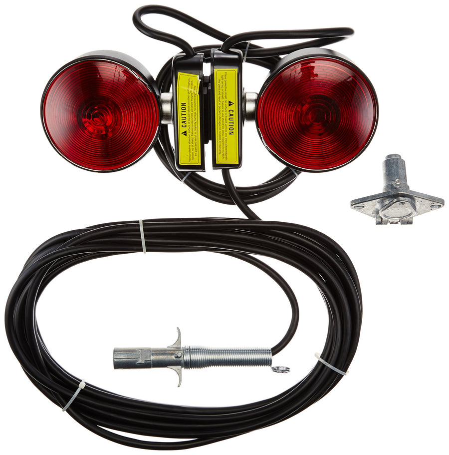 Heavy Duty Buyers Products Towing Light Set TL257M (Plastic Storage CS W/LBL), Magnetic, Includes a Plastic Storage Case, Scratch Free Application