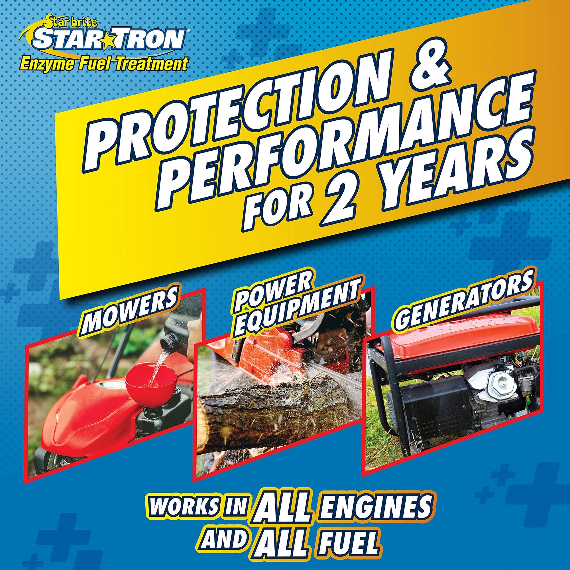 Star Tron Enzyme Fuel Treatment - Small Engine Formula – Gas Additive Rejuvenates & Stabilizes Old Gasoline - Cures Ethanol Problems & Prevents - 8 OZ (14308)
