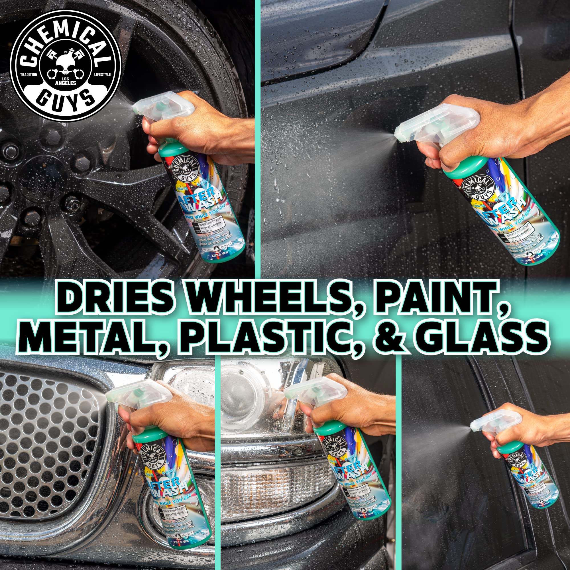After Wash Chemical Guys CWS_801 Sprayable Gloss Boosting Car Wash Drying Aid (Helps Reduce Water Spots), 128 fl oz (1 Gallon)