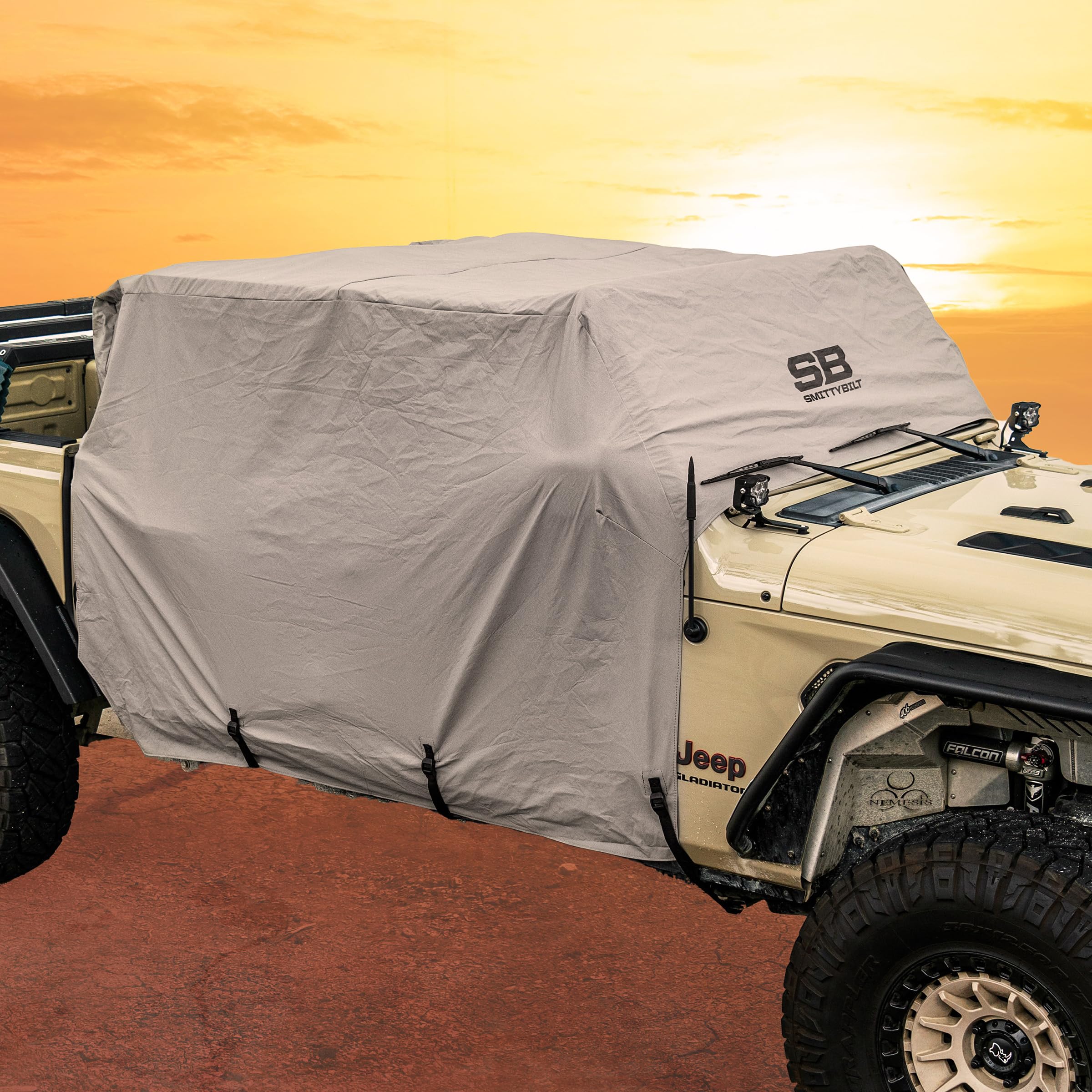 JT WATER RESISTANT CAB COVER W DOOR FLAP - SmittyBilt SB1081