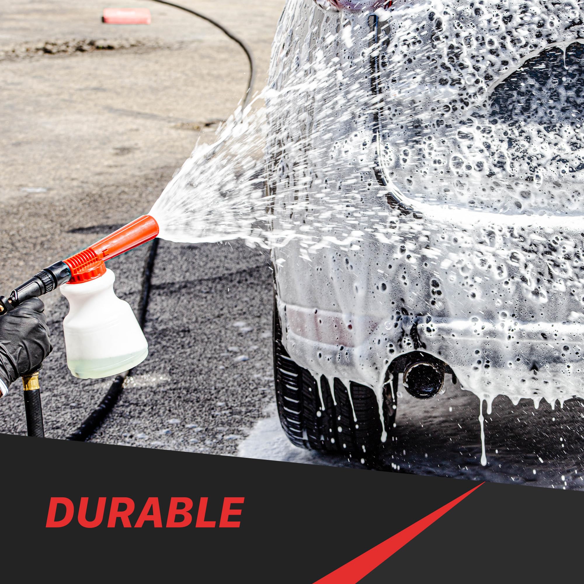 Low Pressure Foam Gun Maxshine LPG001 | 1L Bottle, Anti-Slip Base, Universal Garden Hose Connection | Lubricated Foam, Dirt Removal, Quick Cleaning for Automotive Exterior