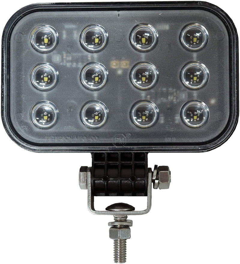Led Work Light Peterson M906-MV, Rectangular, Pedestal-Mount, Hardwired, 1000 Lumen3"X5" Mv