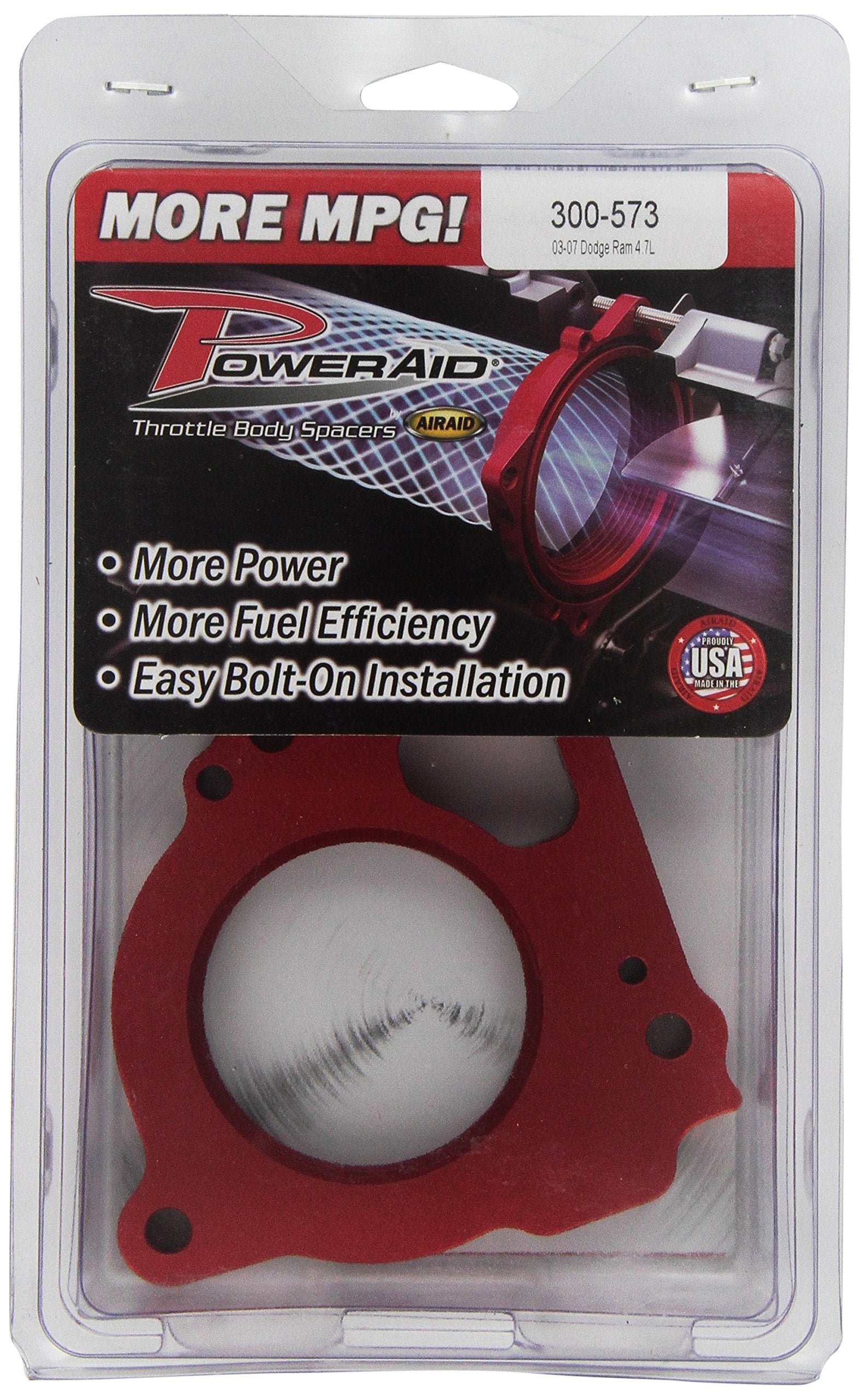Throttle Body Spacer Airaid 300-573 PowerAid