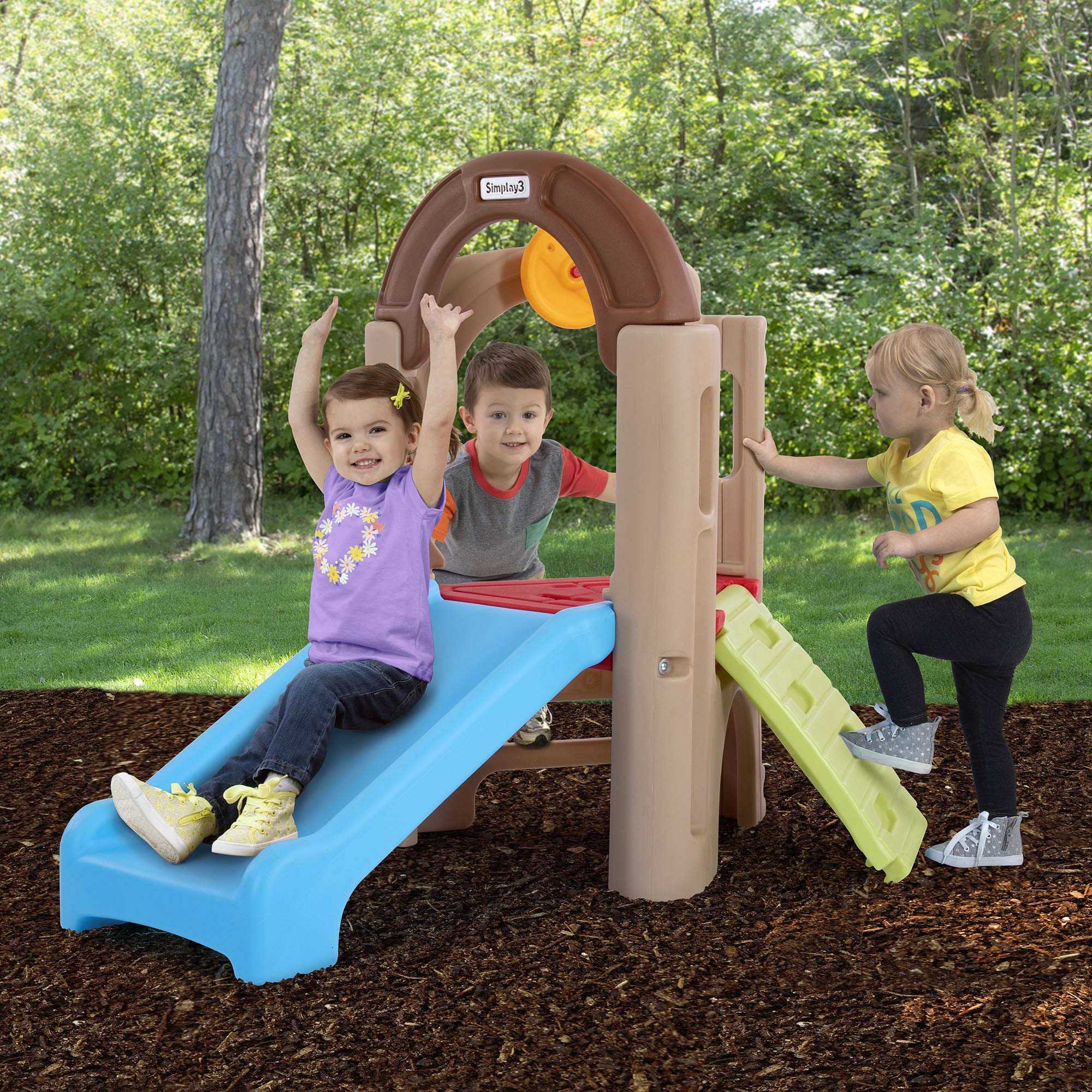 Simplay3 Activity Climber Young Explorers - Indoor or Outdoor Climber and Activity Playset for Toddlers and Kids, Made in USA
