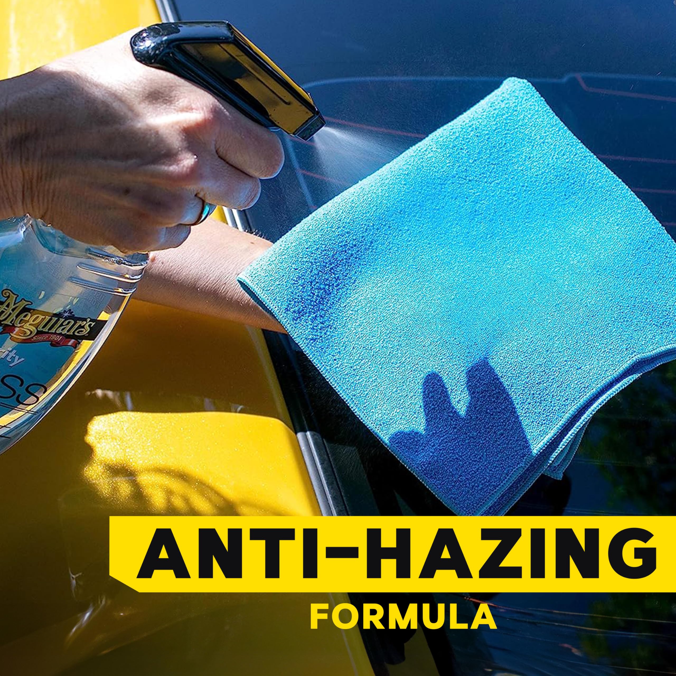 Meguiar's Glass Cleaner Perfect Clarity, Keep Windows, Windshields, and Mirrors Gleaming using a Premium Anti-Hazing Formula that Leaves a Superior Streak Free Finish, 24 Oz