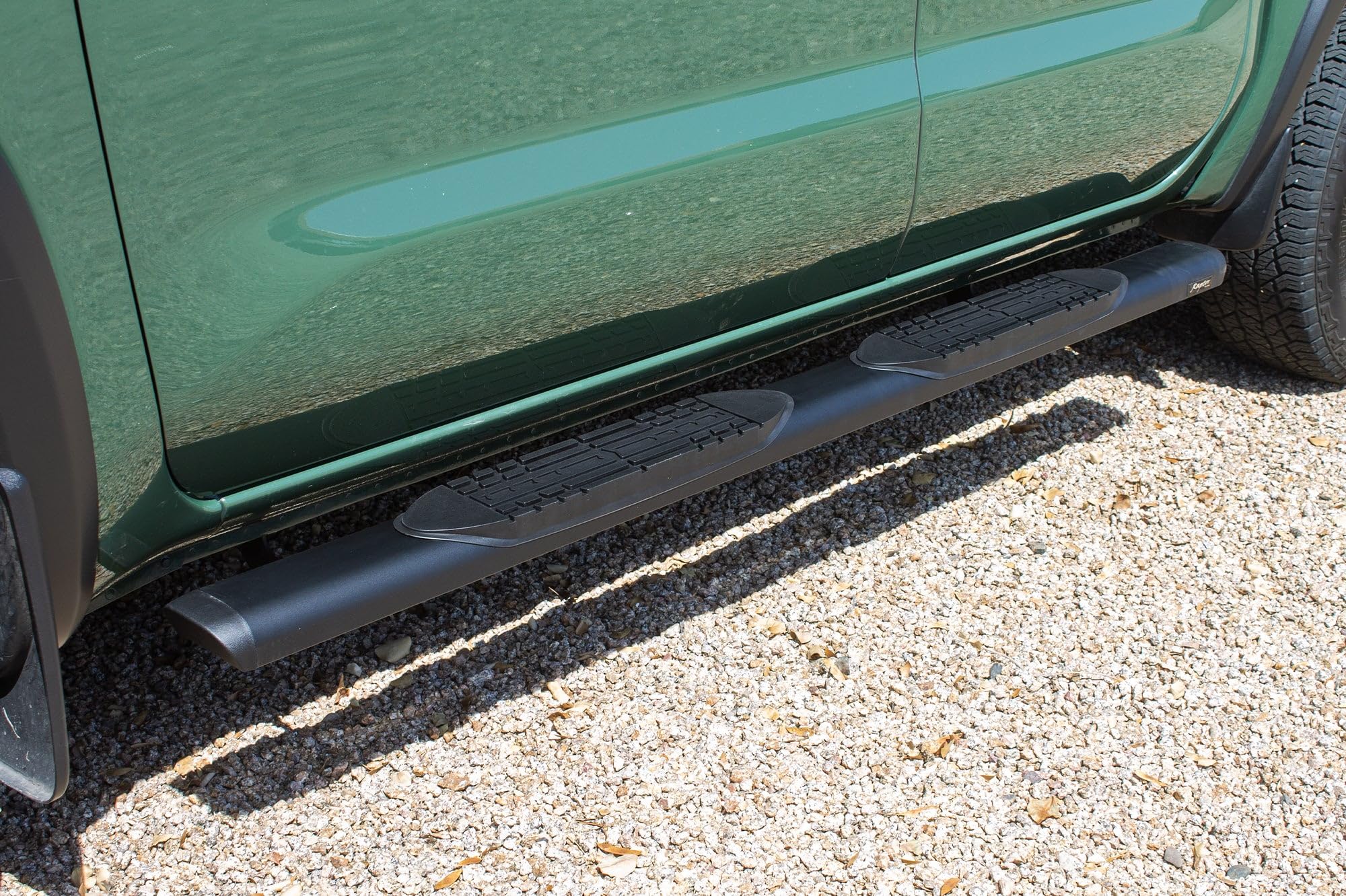 5in Oval Style Raptor Series Running Boards Steps Black Aluminum | Part 2007-0589BT