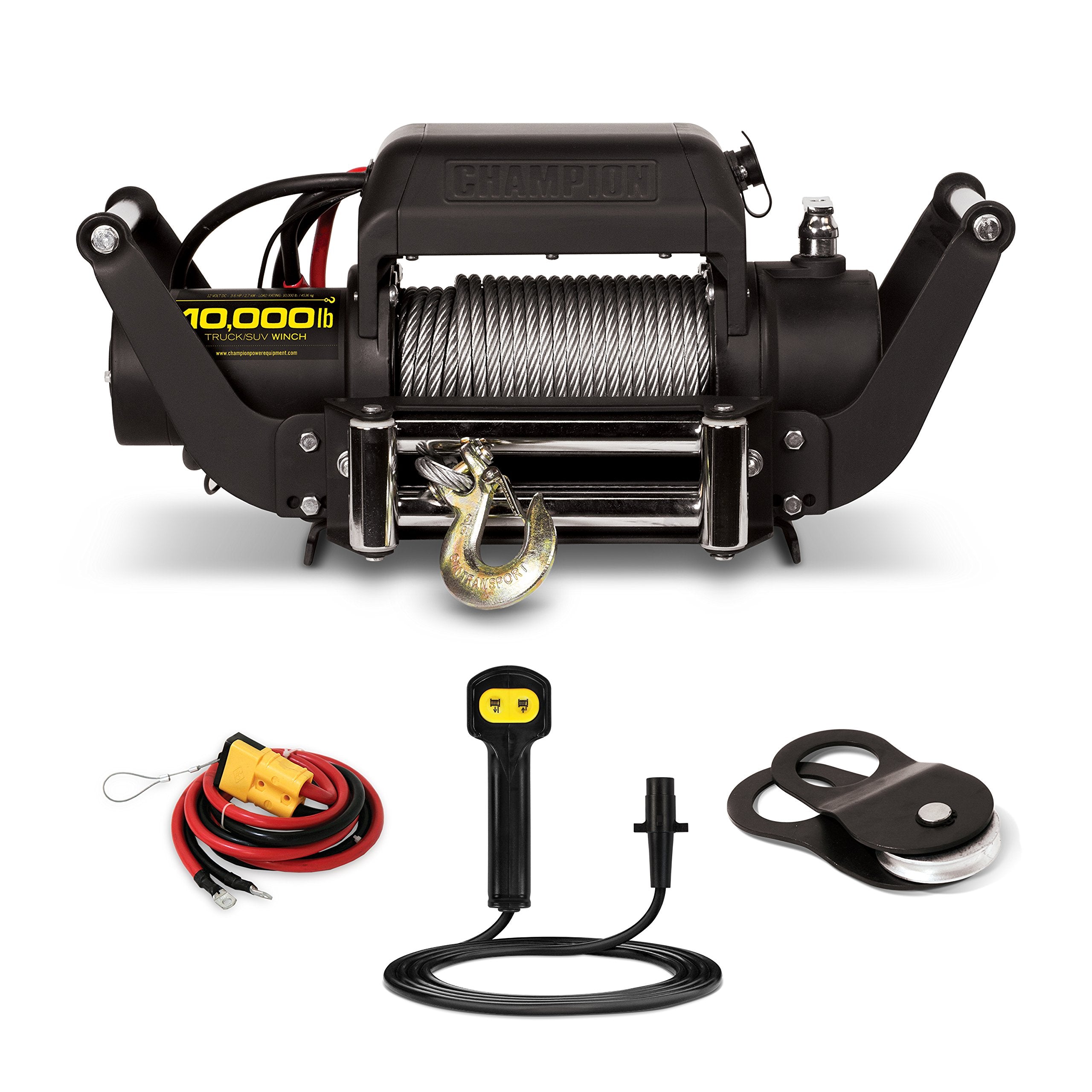 10,000-lb. Champion Power Equipment Truck/SUV Winch Kit with Speed Mount and Remote Control