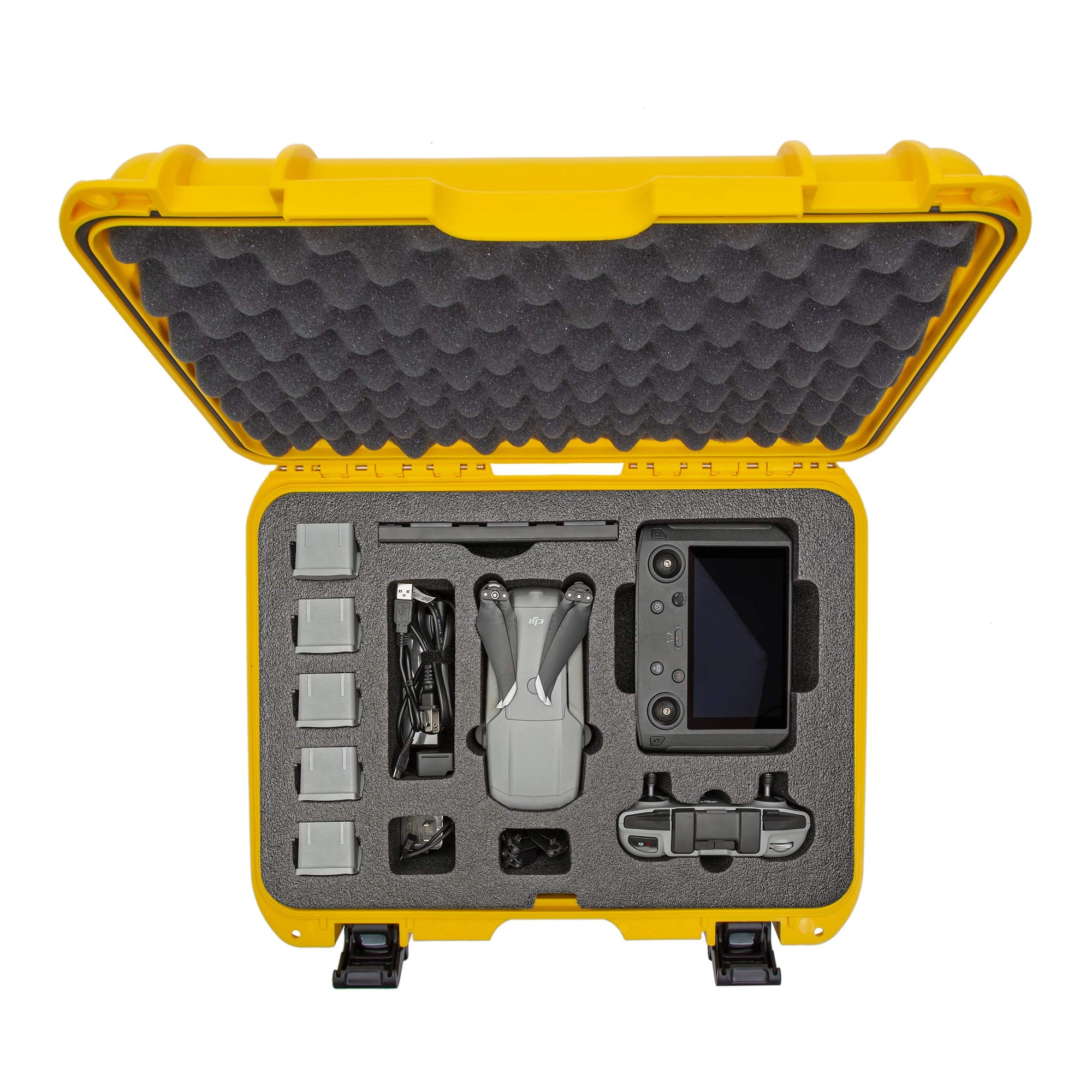 Nanuk Waterproof Hard Case 925 with Foam Insert for DJI Mavic Air 2 + Smart Controller - Yellow (925-MAVIA24)