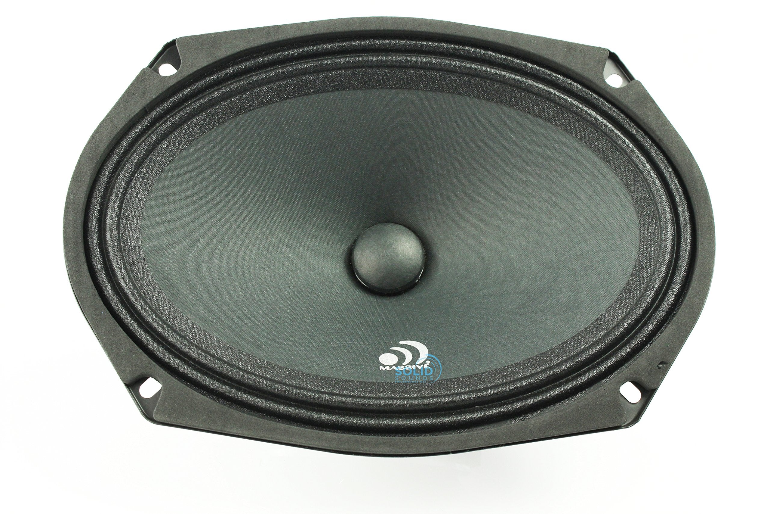 Massive Audio M69C 6x9" Sealed Back Midrange Car Speakers, 240W, 8 Ohm
