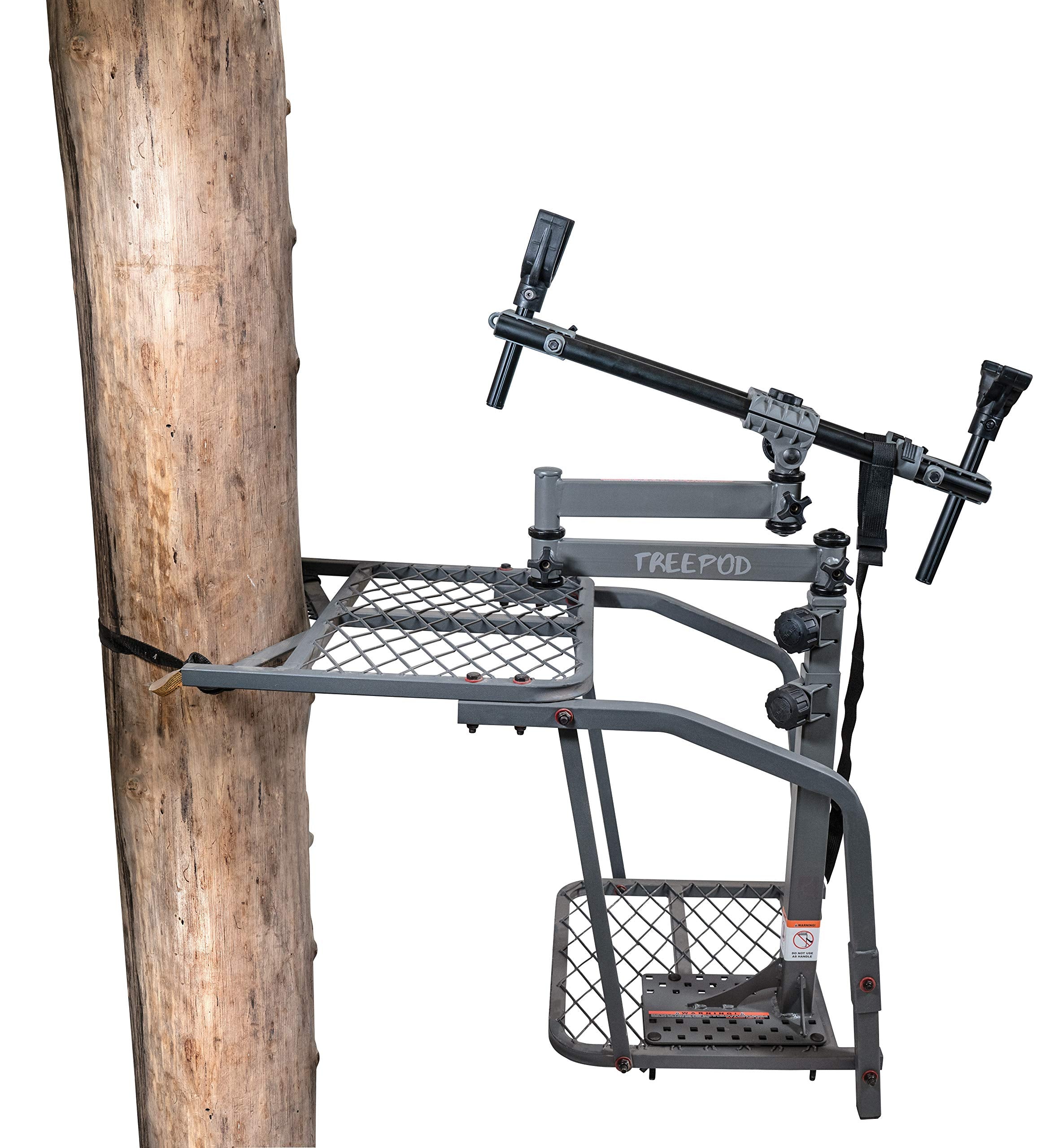 TreePod BOG Hunting Rest with Maximum Shooting Stability, Non-Marring Hands-Free Gun Rest, Adjustable Height, Ambidextrous, Tilting Frame, and Durable Design for Hunting, Shooting, and Outdoors