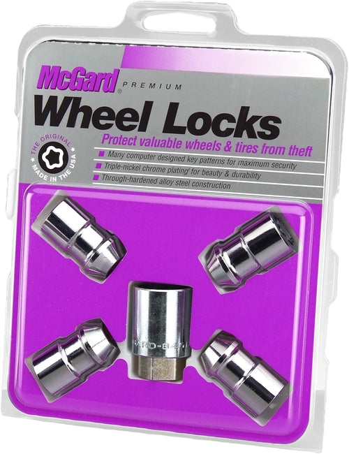 Chrome Cone Seat Wheel Locks MCGARD (1/2" - 20 Thread Size) - Set of 4