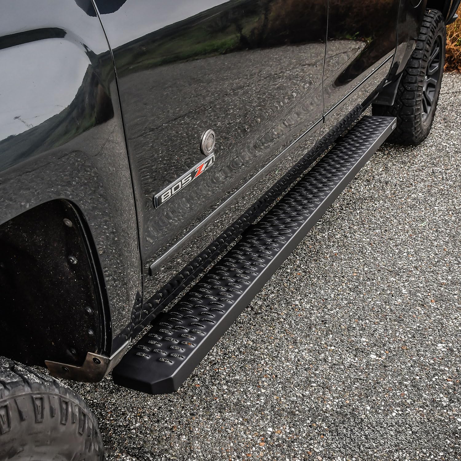27-74755 Westin Textured Black Grate Steps Running Boards 86 inches Textured Black Running Boards