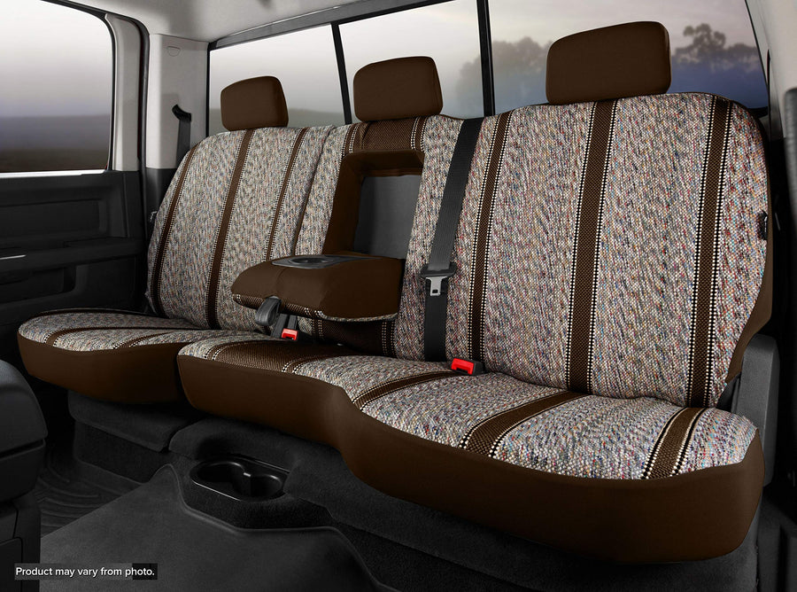 Custom Fit Fia TR42-50 BROWN Rear Seat Cover Split Seat 60/40 - Saddle Blanket, (Brown)