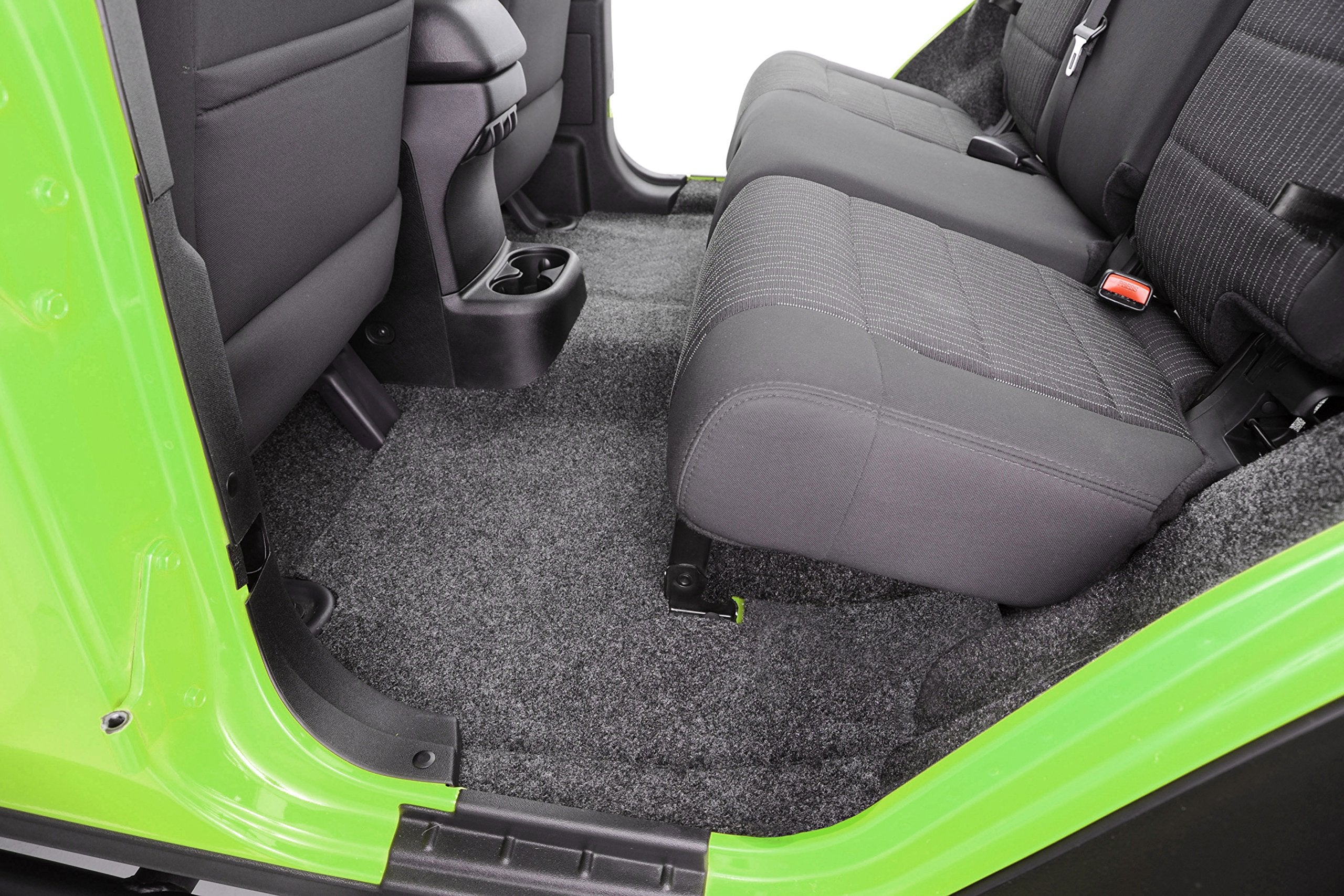 Jeep Liners - Bedrug | 2007 - 2018 Jeep Wrangler JK UNLTD 4 Door, Front Floor Liners (Includes Heat Shields) | Grey - 4 pc. | BRJK07F4
