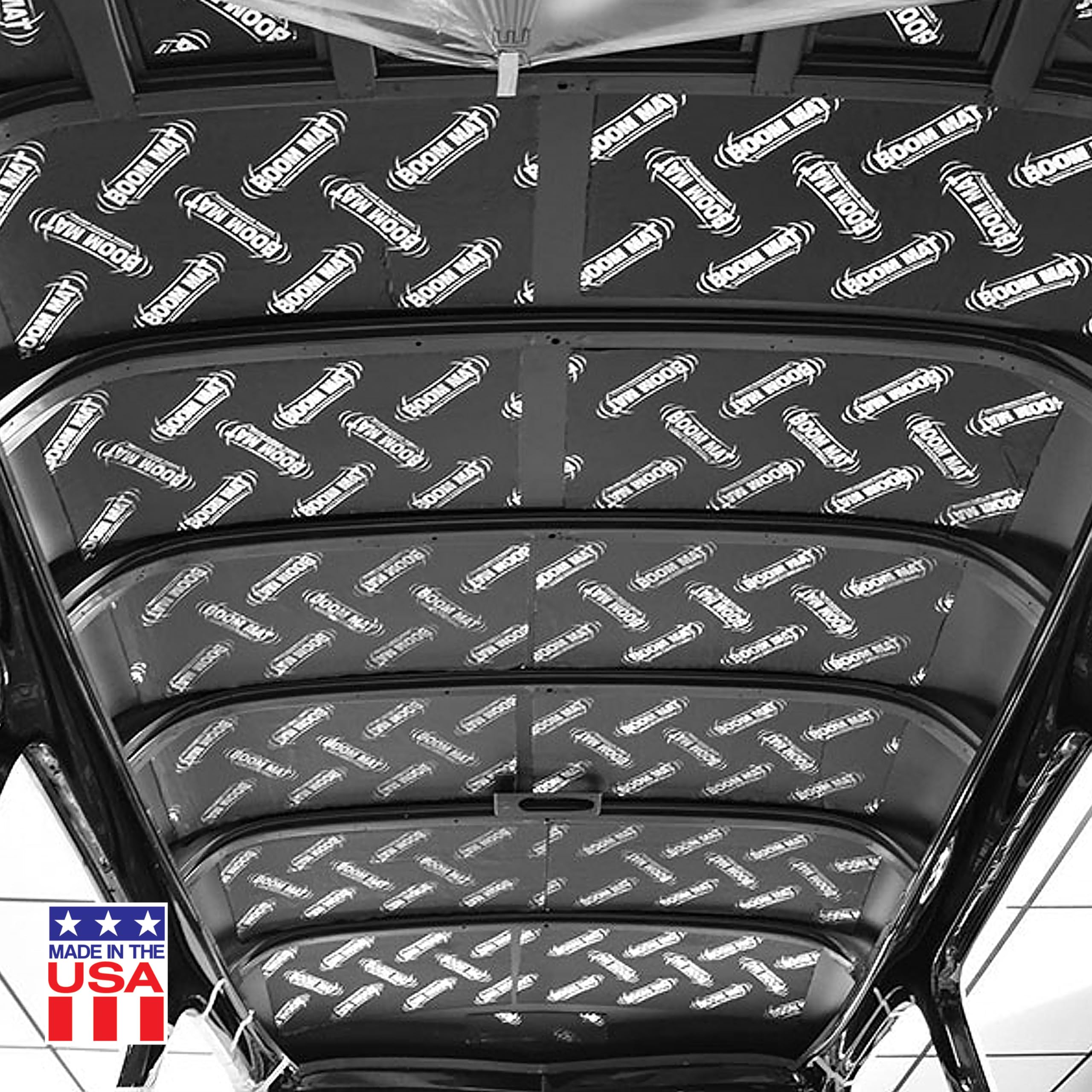 Boom Mat Design Engineering Sound Deadening Material with Adhesive Backing | 12" x 12.5" x 2mm (Pack of 4)