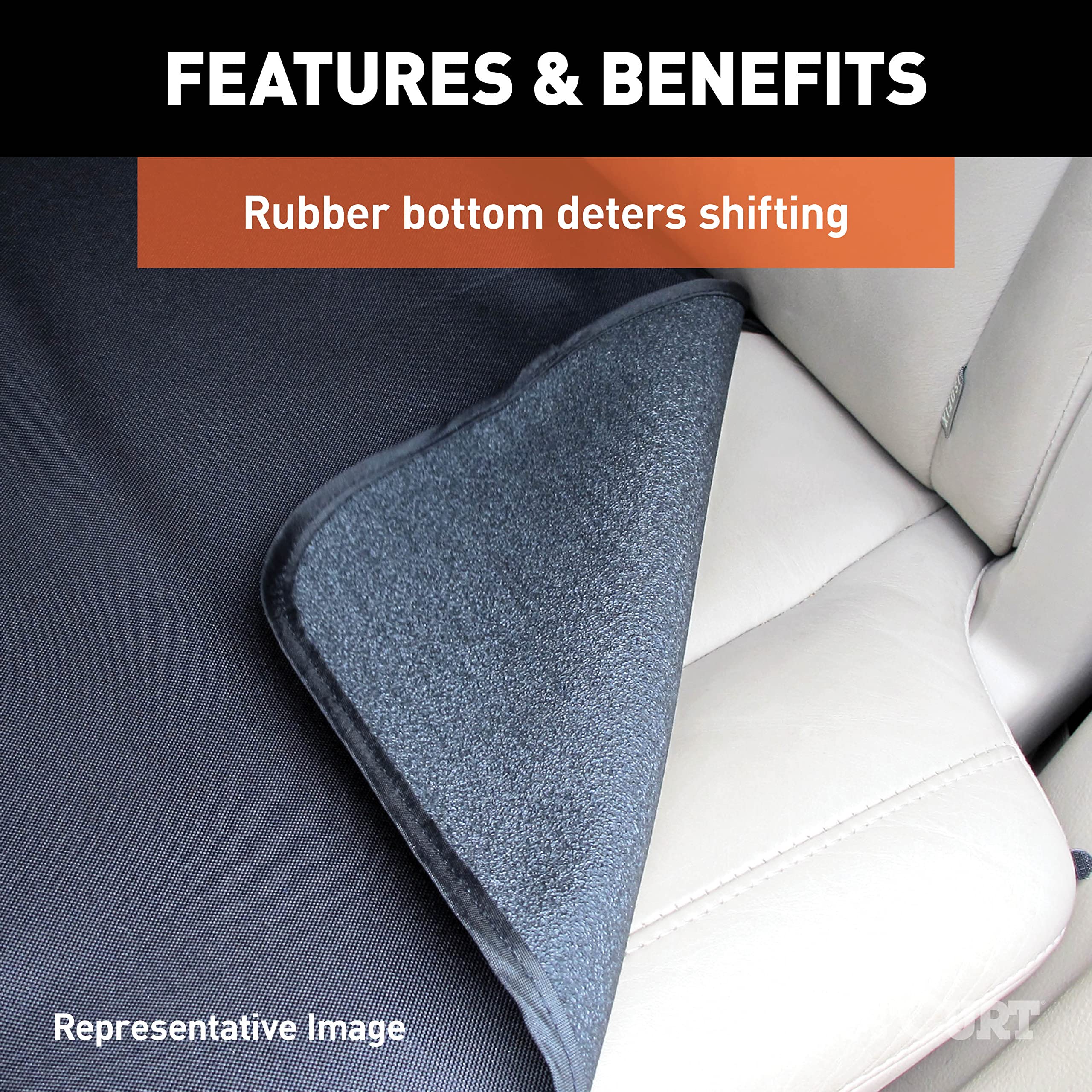 CURT 18530 Waterproof Cargo Mat Seat Defender 60 x 60-Inch Black Trunk Liner Protector